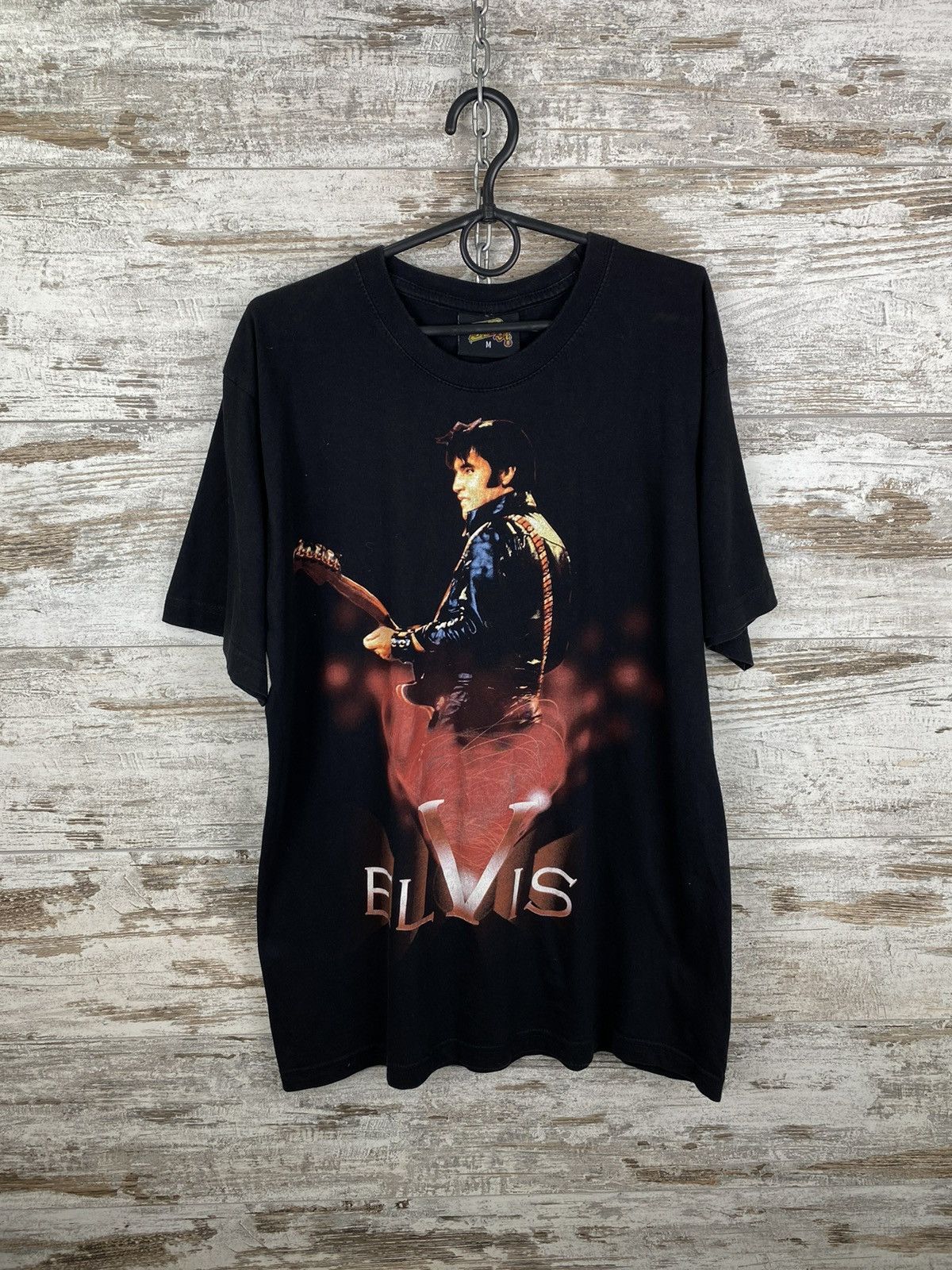 Band Tees × Vintage Vintage Elvis Presley T-Shirt Rock Star Band tee Size US M / EU 48-50 / 2 - 1 Thumbnail