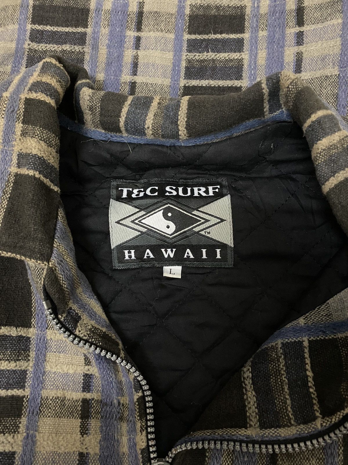 Vintage Vintage TOWN & COUNTRY Surf Hawaii Surfboard Zipper Jacket Size US XL / EU 56 / 4 - 6 Thumbnail