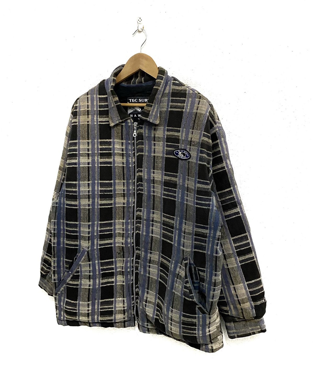 Vintage Vintage TOWN & COUNTRY Surf Hawaii Surfboard Zipper Jacket Size US XL / EU 56 / 4 - 2 Thumbnail