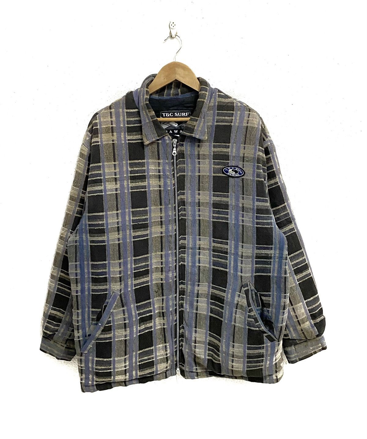 Vintage Vintage TOWN & COUNTRY Surf Hawaii Surfboard Zipper Jacket Size US XL / EU 56 / 4 - 1 Thumbnail