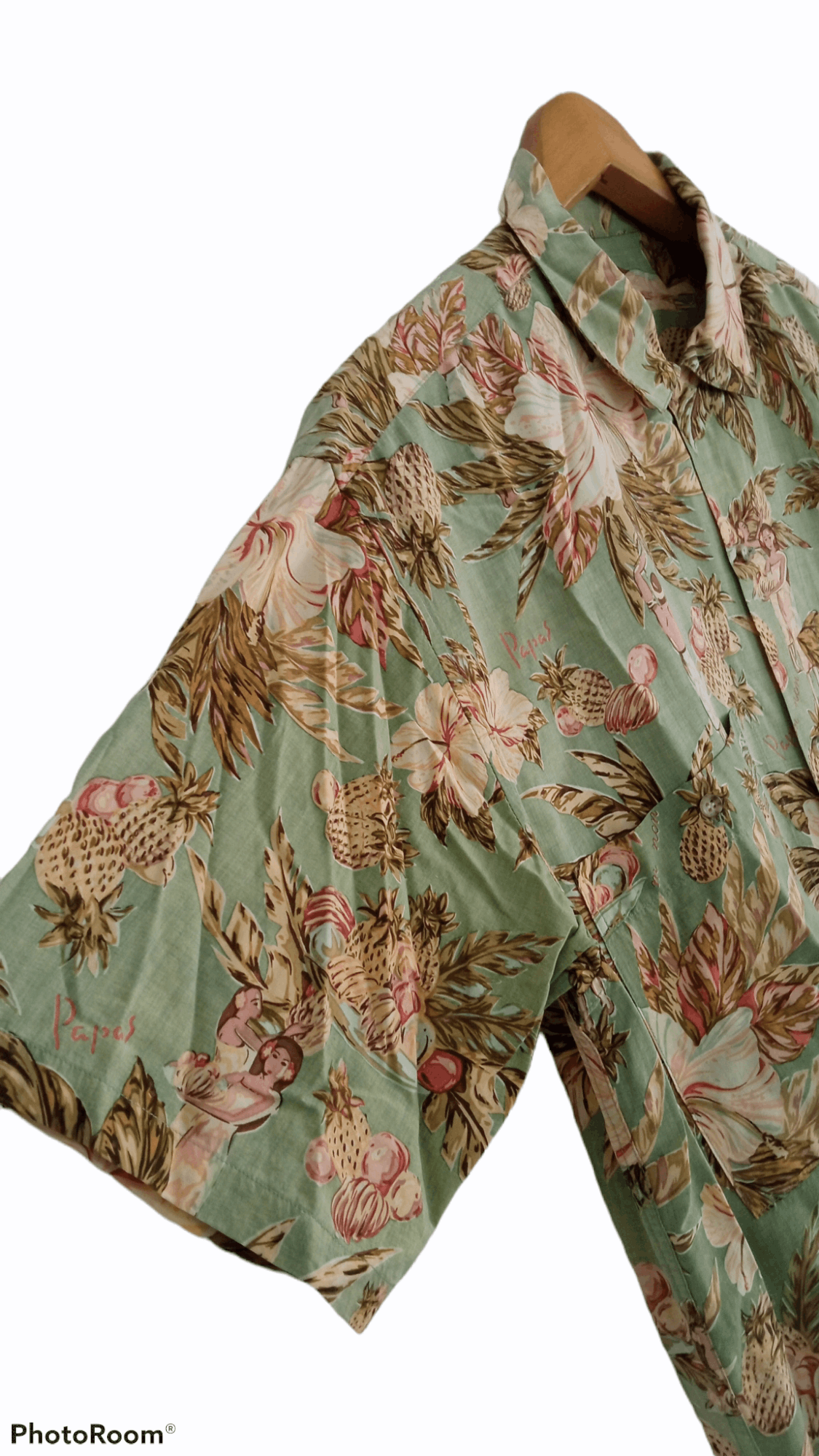 Japanese Brand × Vintage 🔥🔥Vintage Papas Full Print Hawaiian SS Shirt Size US L / EU 52-54 / 3 - 10 Thumbnail