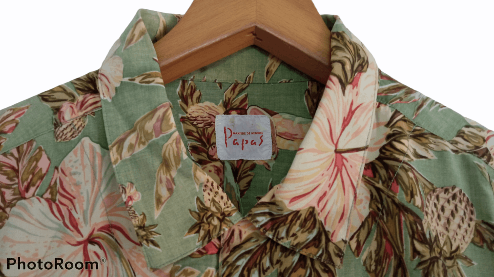 Japanese Brand × Vintage 🔥🔥Vintage Papas Full Print Hawaiian SS Shirt Size US L / EU 52-54 / 3 - 9 Thumbnail