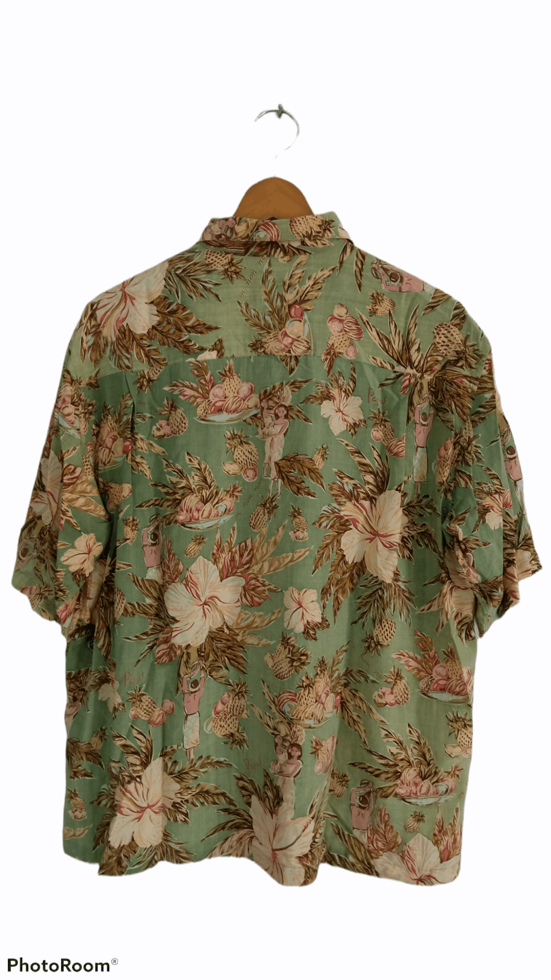 Japanese Brand × Vintage 🔥🔥Vintage Papas Full Print Hawaiian SS Shirt Size US L / EU 52-54 / 3 - 12 Thumbnail