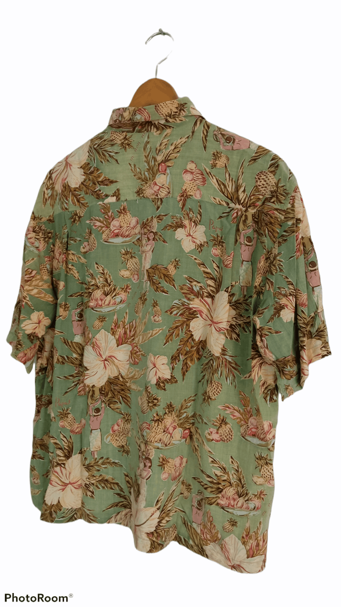 Japanese Brand × Vintage 🔥🔥Vintage Papas Full Print Hawaiian SS Shirt Size US L / EU 52-54 / 3 - 14 Thumbnail
