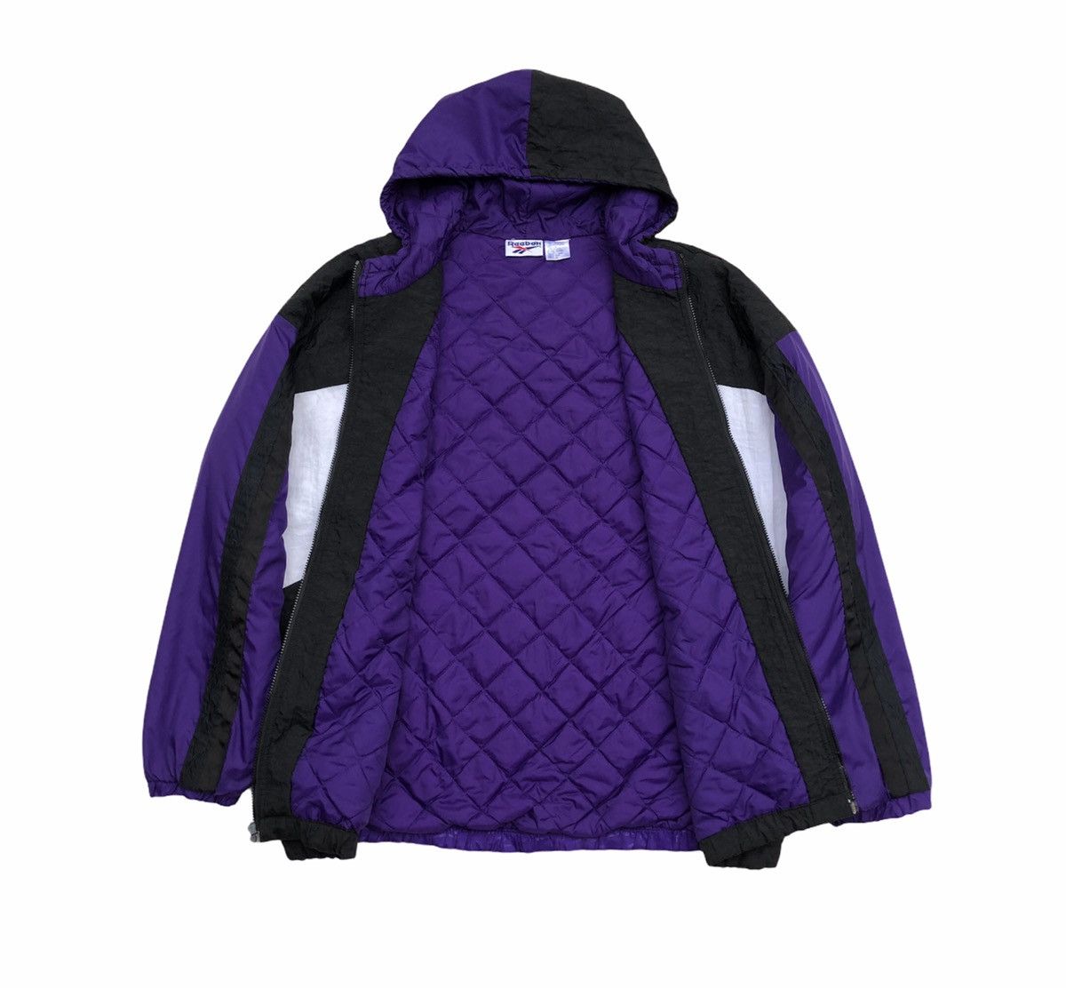 Reebok Vintage 90s Reebok Colour Block Quilted Windbreaker Jacket Size US XL / EU 56 / 4 - 13 Thumbnail