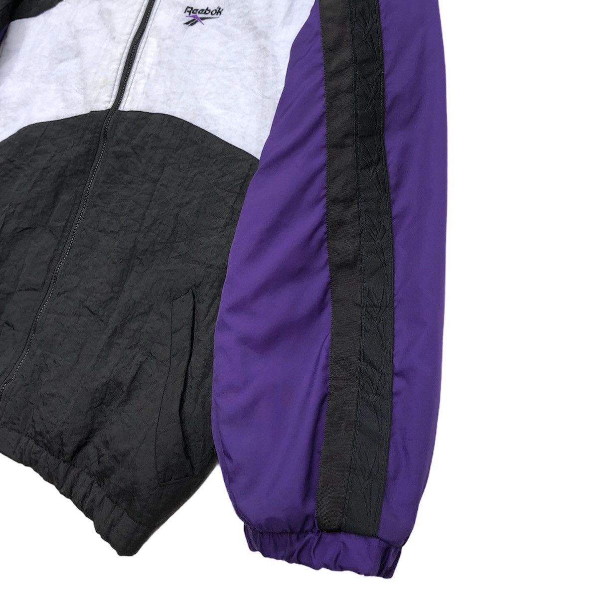 Reebok Vintage 90s Reebok Colour Block Quilted Windbreaker Jacket Size US XL / EU 56 / 4 - 9 Thumbnail