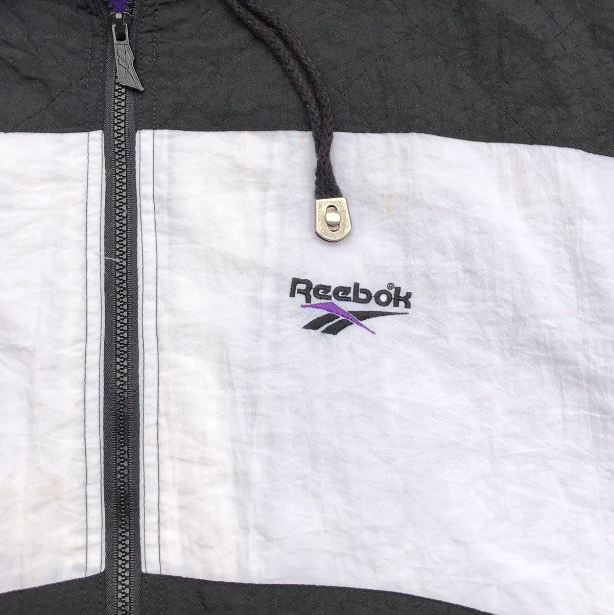 Reebok Vintage 90s Reebok Colour Block Quilted Windbreaker Jacket Size US XL / EU 56 / 4 - 7 Thumbnail
