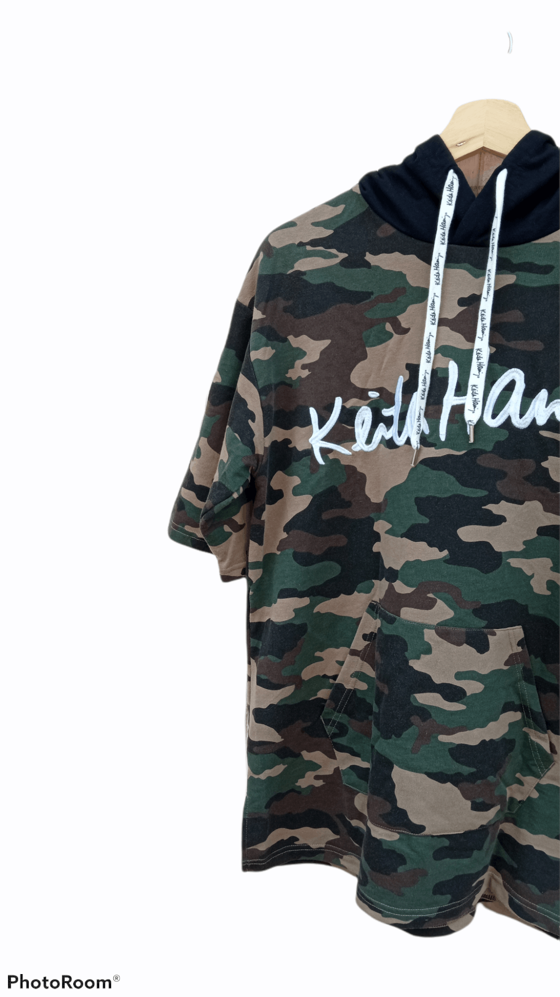 Japanese Brand × Keith Haring × Vintage 🔥🔥Browny x Keith Haring Camo Spellout Big Logo Hoodie Size US M / EU 48-50 / 2 - 7 Thumbnail