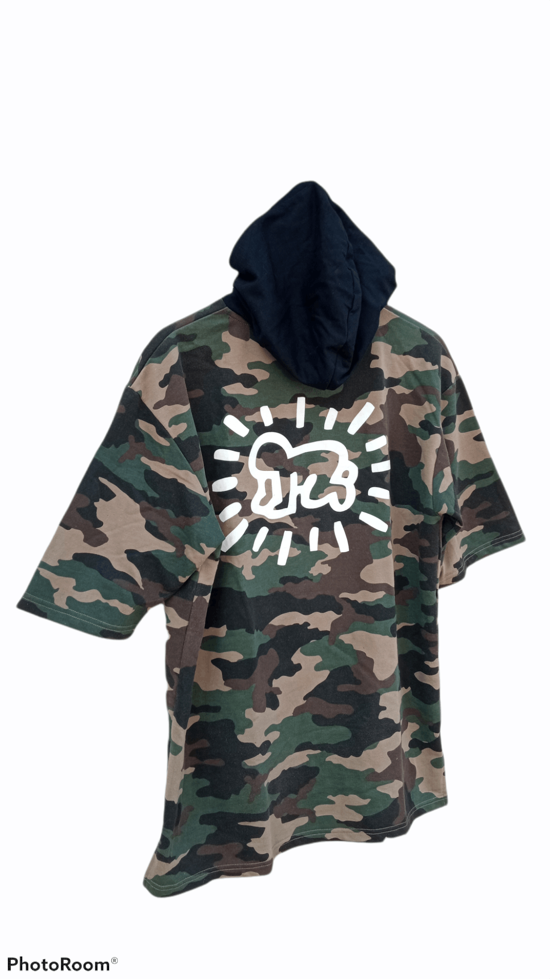 Japanese Brand × Keith Haring × Vintage 🔥🔥Browny x Keith Haring Camo Spellout Big Logo Hoodie Size US M / EU 48-50 / 2 - 17 Thumbnail