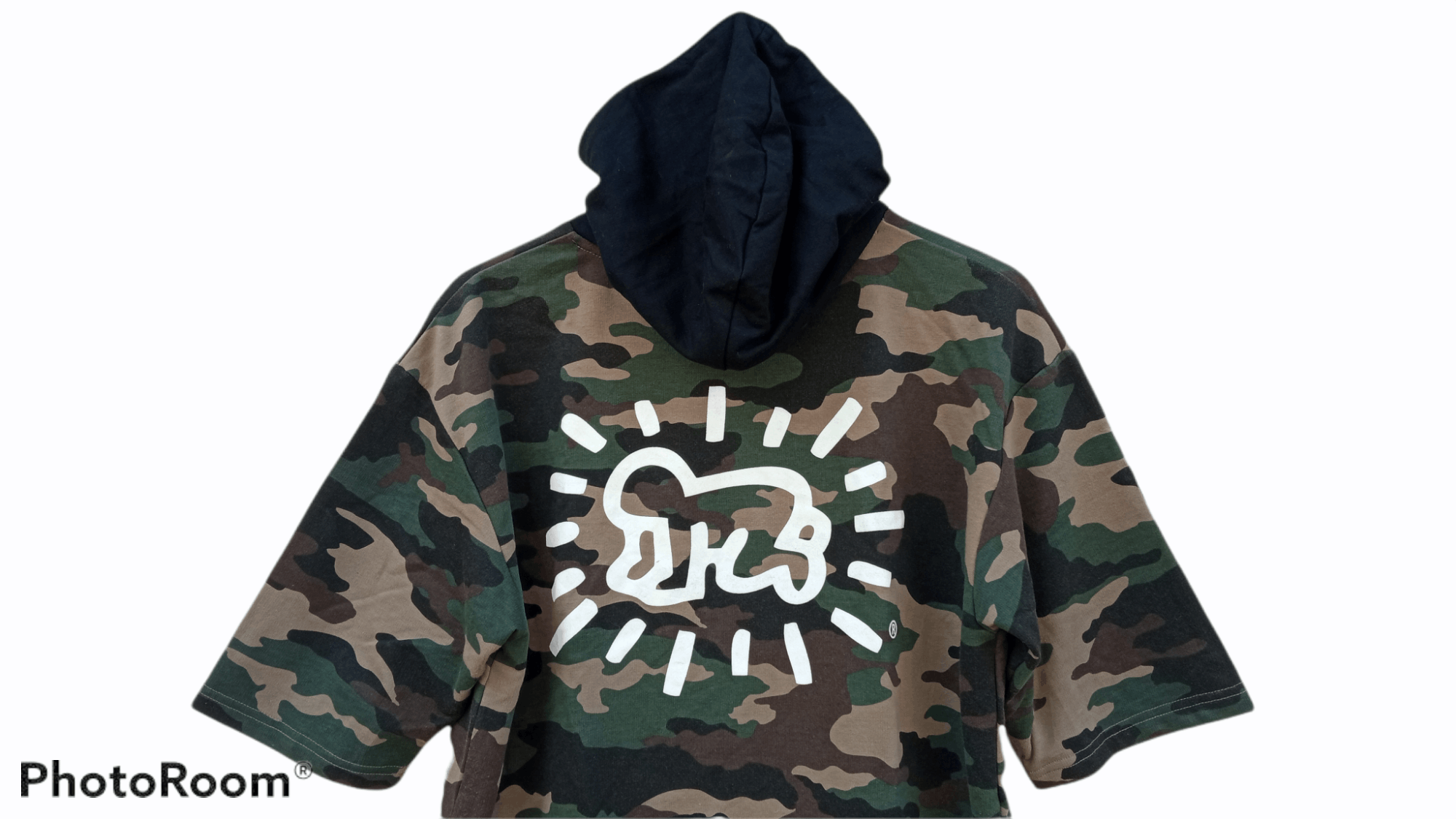 Japanese Brand × Keith Haring × Vintage 🔥🔥Browny x Keith Haring Camo Spellout Big Logo Hoodie Size US M / EU 48-50 / 2 - 19 Thumbnail
