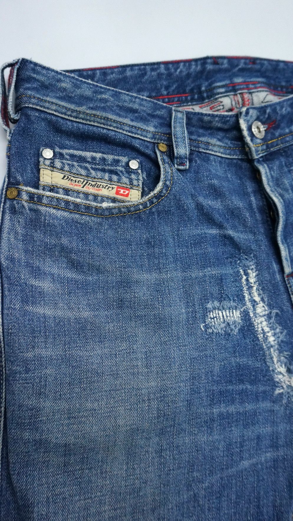 Diesel 🔥 DIESEL Vintage Aging Patina Low Rise Flared Jeans Size US 30 / EU 46 - 14 Thumbnail