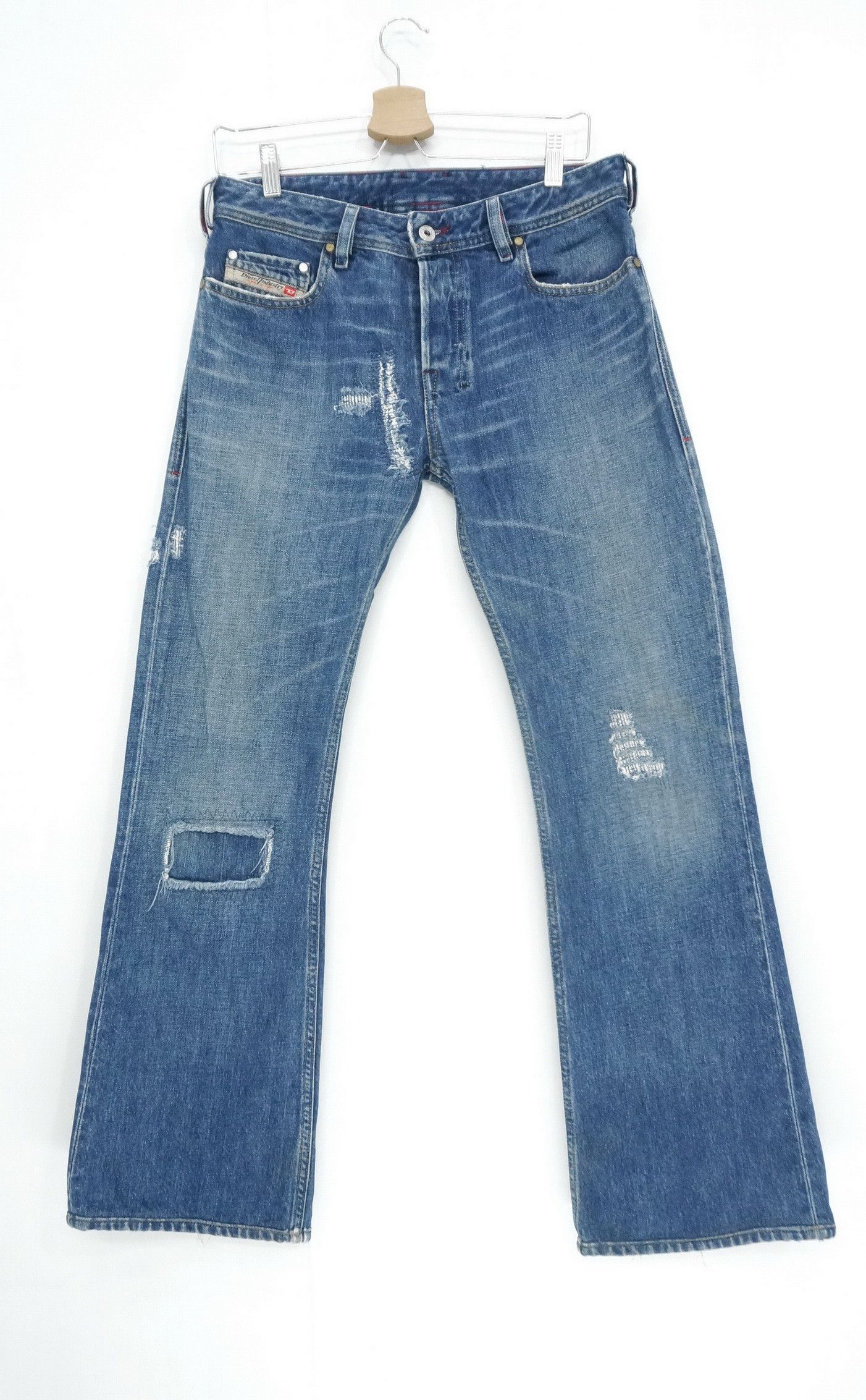 Diesel 🔥 DIESEL Vintage Aging Patina Low Rise Flared Jeans Size US 30 / EU 46 - 1 Thumbnail