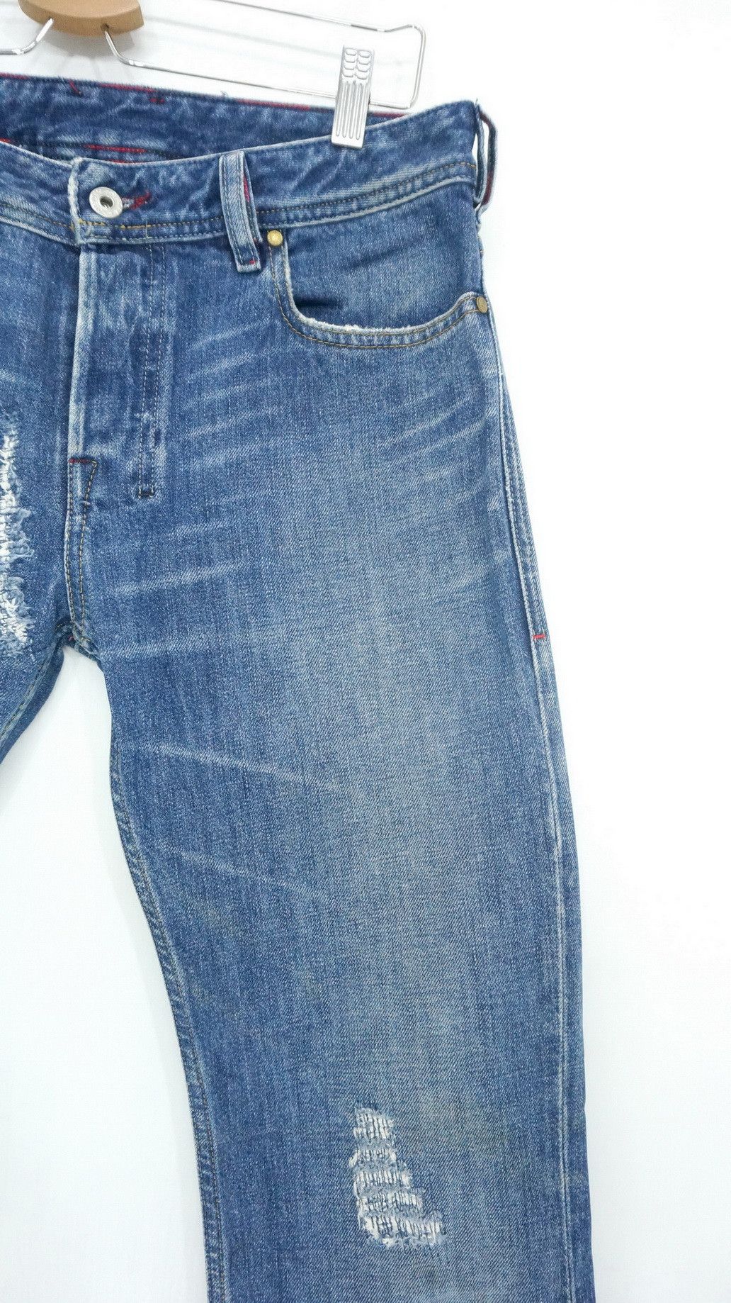 Diesel 🔥 DIESEL Vintage Aging Patina Low Rise Flared Jeans Size US 30 / EU 46 - 4 Thumbnail