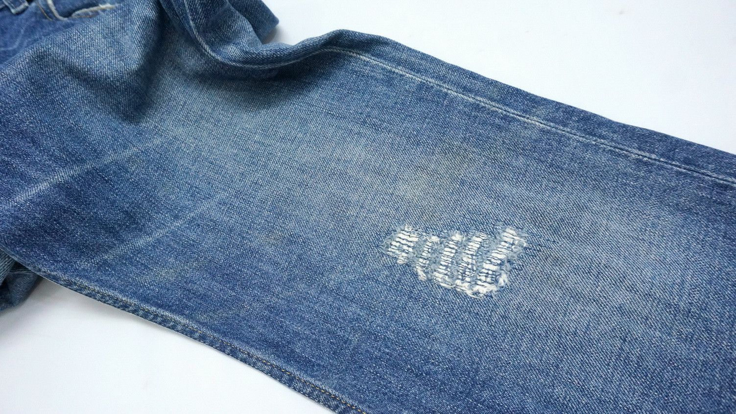 Diesel 🔥 DIESEL Vintage Aging Patina Low Rise Flared Jeans Size US 30 / EU 46 - 24 Thumbnail