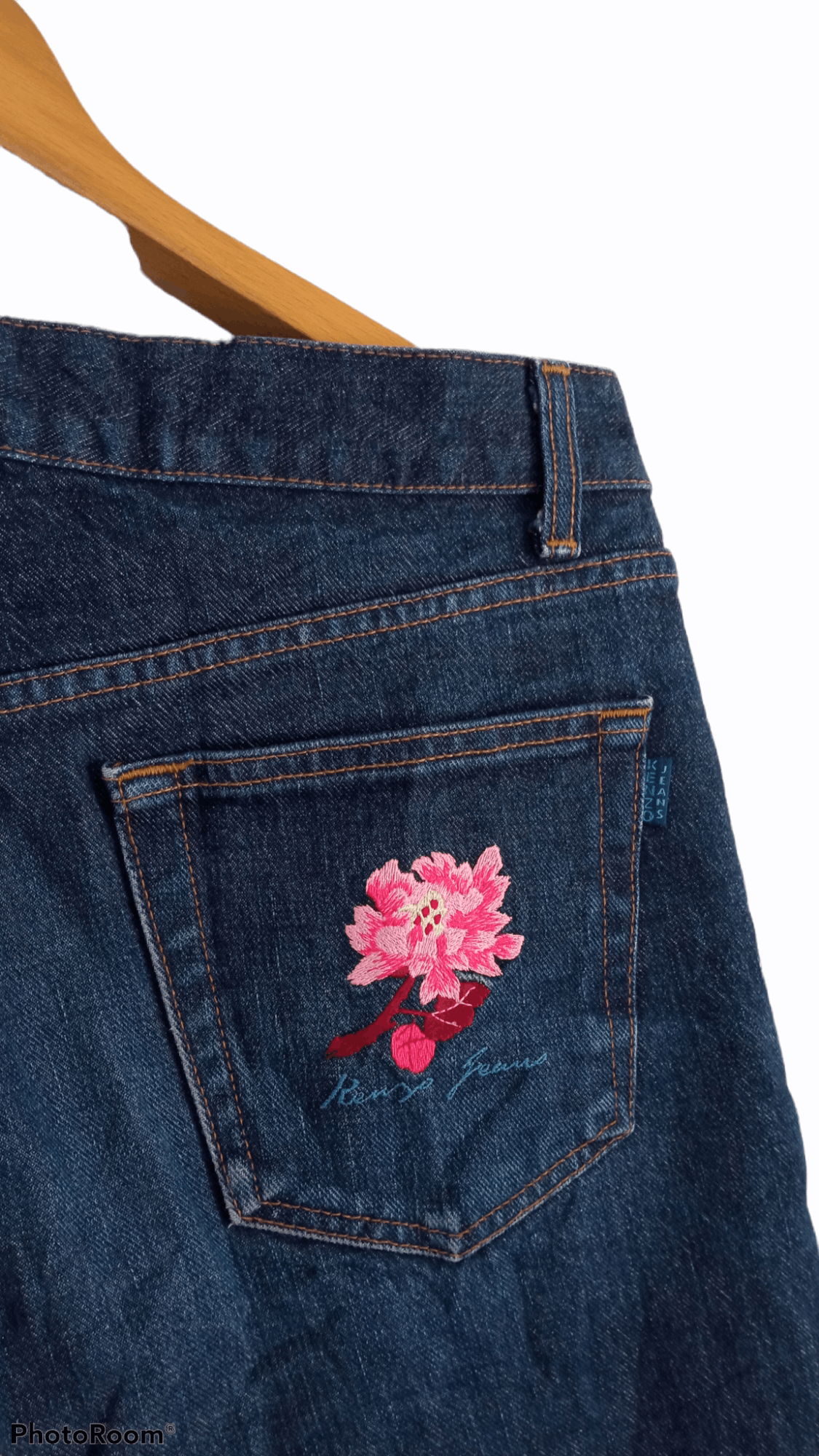 Japanese Brand × Kenzo × Vintage 🔥🔥Vintage Kenzo Embroidery Floral Jeans Denim Size US 33 - 19 Thumbnail