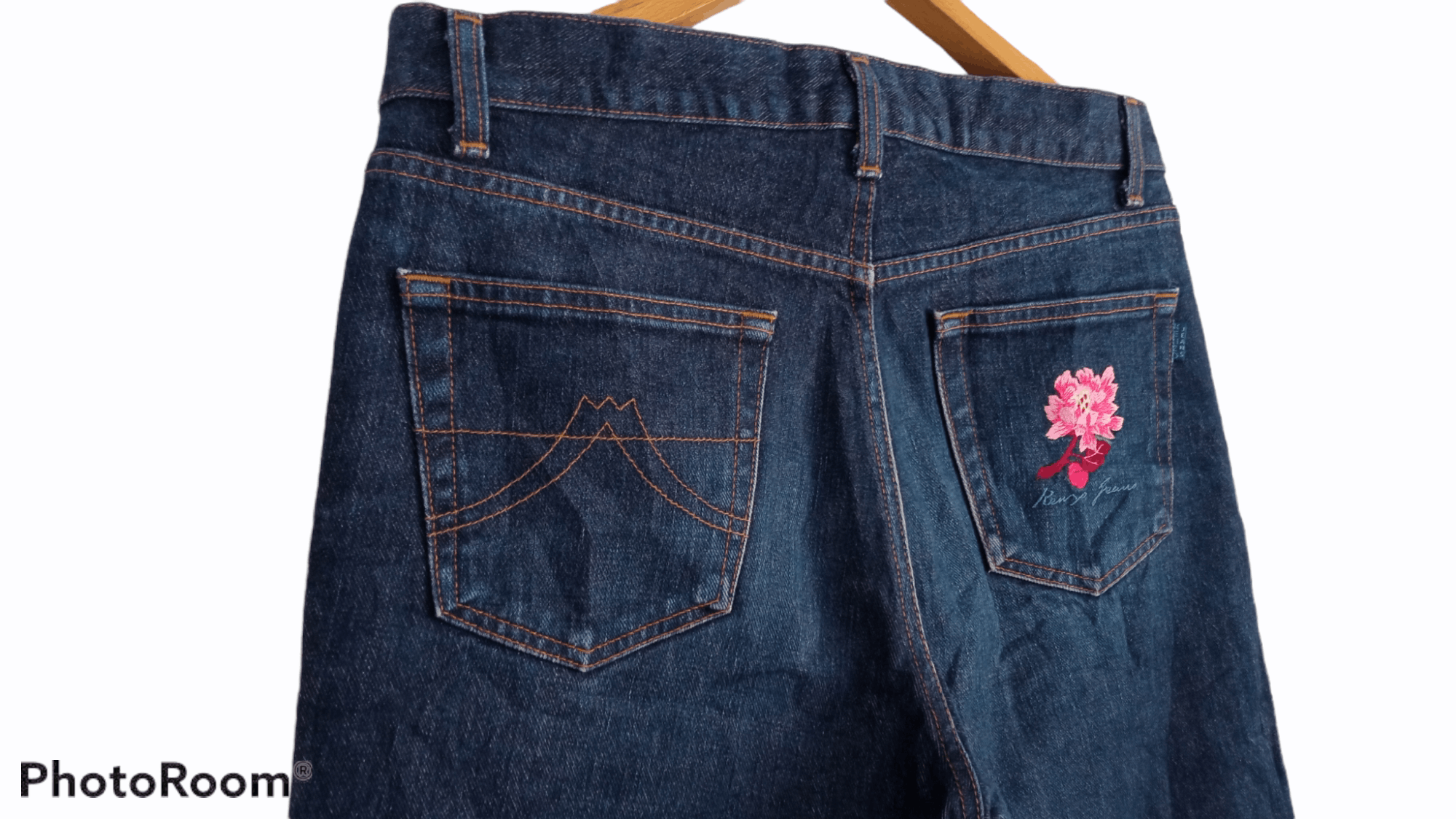 Japanese Brand × Kenzo × Vintage 🔥🔥Vintage Kenzo Embroidery Floral Jeans Denim Size US 33 - 20 Thumbnail