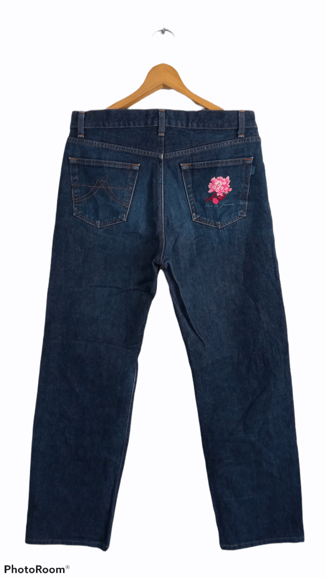 Japanese Brand × Kenzo × Vintage 🔥🔥Vintage Kenzo Embroidery Floral Jeans Denim Size US 33 - 14 Thumbnail