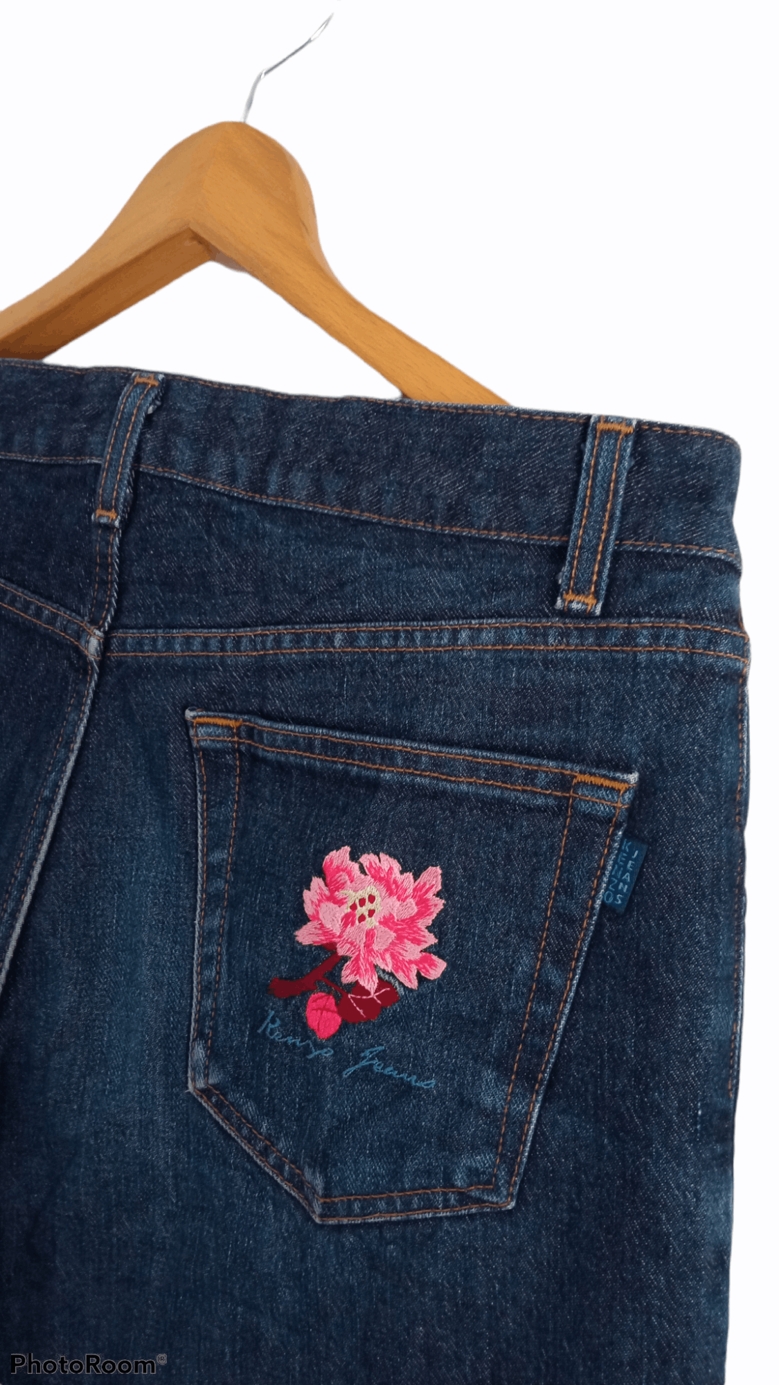 Japanese Brand × Kenzo × Vintage 🔥🔥Vintage Kenzo Embroidery Floral Jeans Denim Size US 33 - 18 Thumbnail