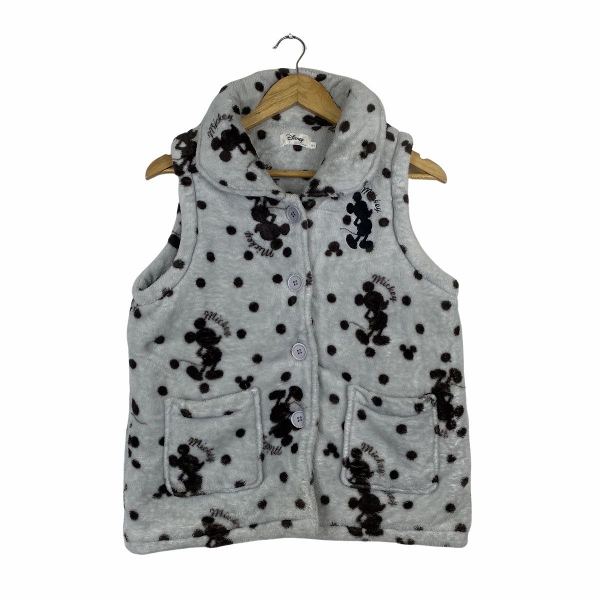Cartoon Network × Disney VINTAGE MICKEY MOUSE DISNEY BUTTON FLEECE VESTS SLEEVELESS Size US S / EU 44-46 / 1 - 1 Thumbnail