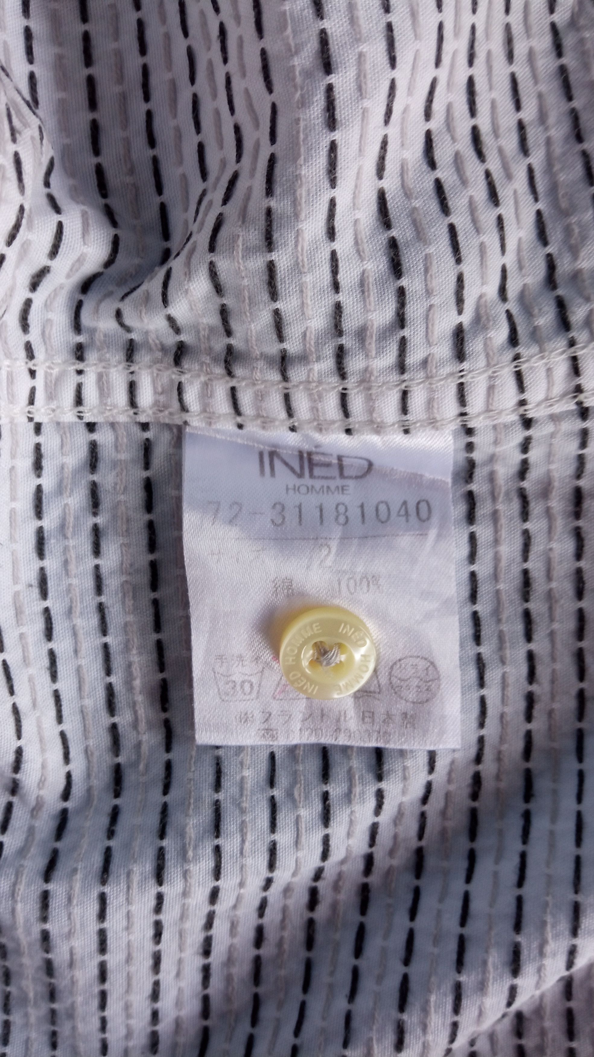 Japanese Brand × Vintage × Yohji Yamamoto 🔥🔥Vintage Ined Homme Yohji Yamamoto Shirt Size US M / EU 48-50 / 2 - 25 Thumbnail