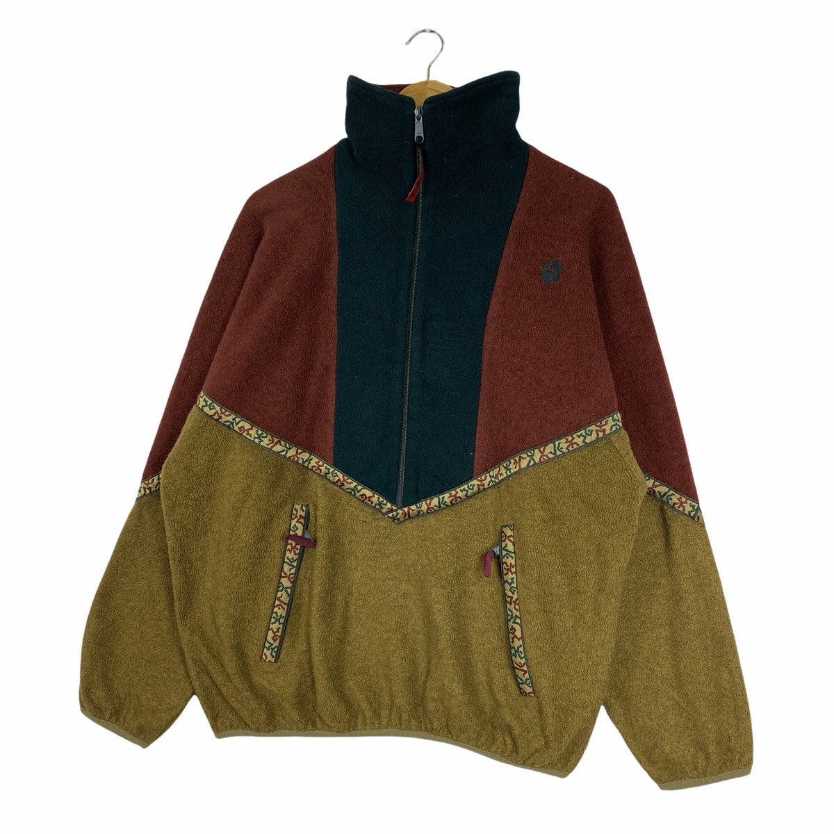 Jack Wolfskin × Vintage Vintage JACK WOLFSKIN Outdoor Fleece Half Zipper Sweatshirt Size US L / EU 52-54 / 3 - 3 Thumbnail