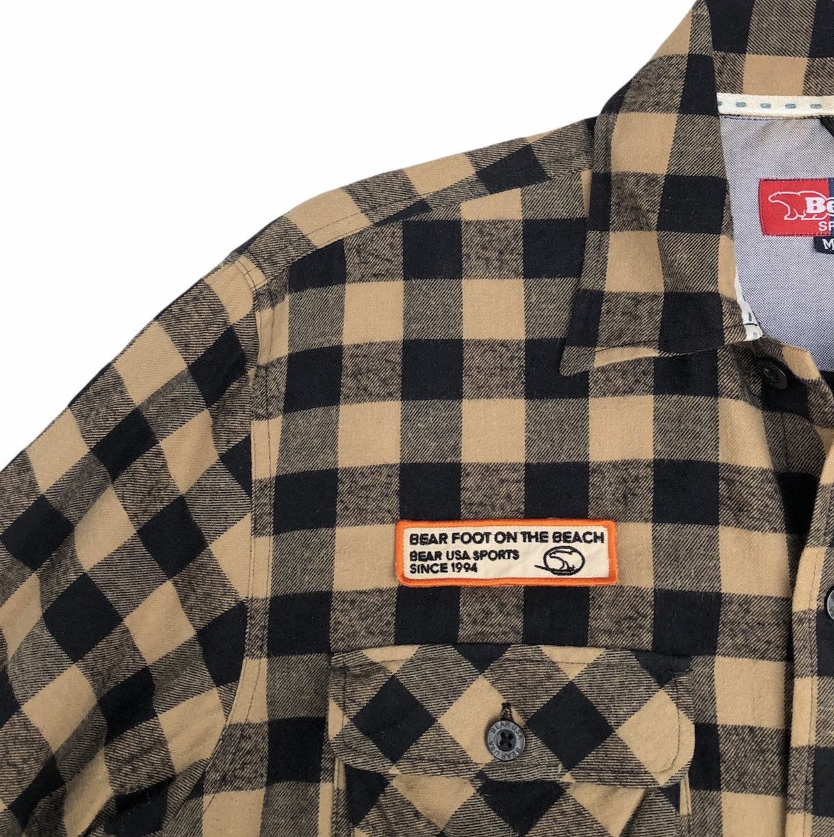 The Mountain Bear USA Sports Quilted Lined Checkered Flannel Jacket Size US M / EU 48-50 / 2 - 2 Thumbnail