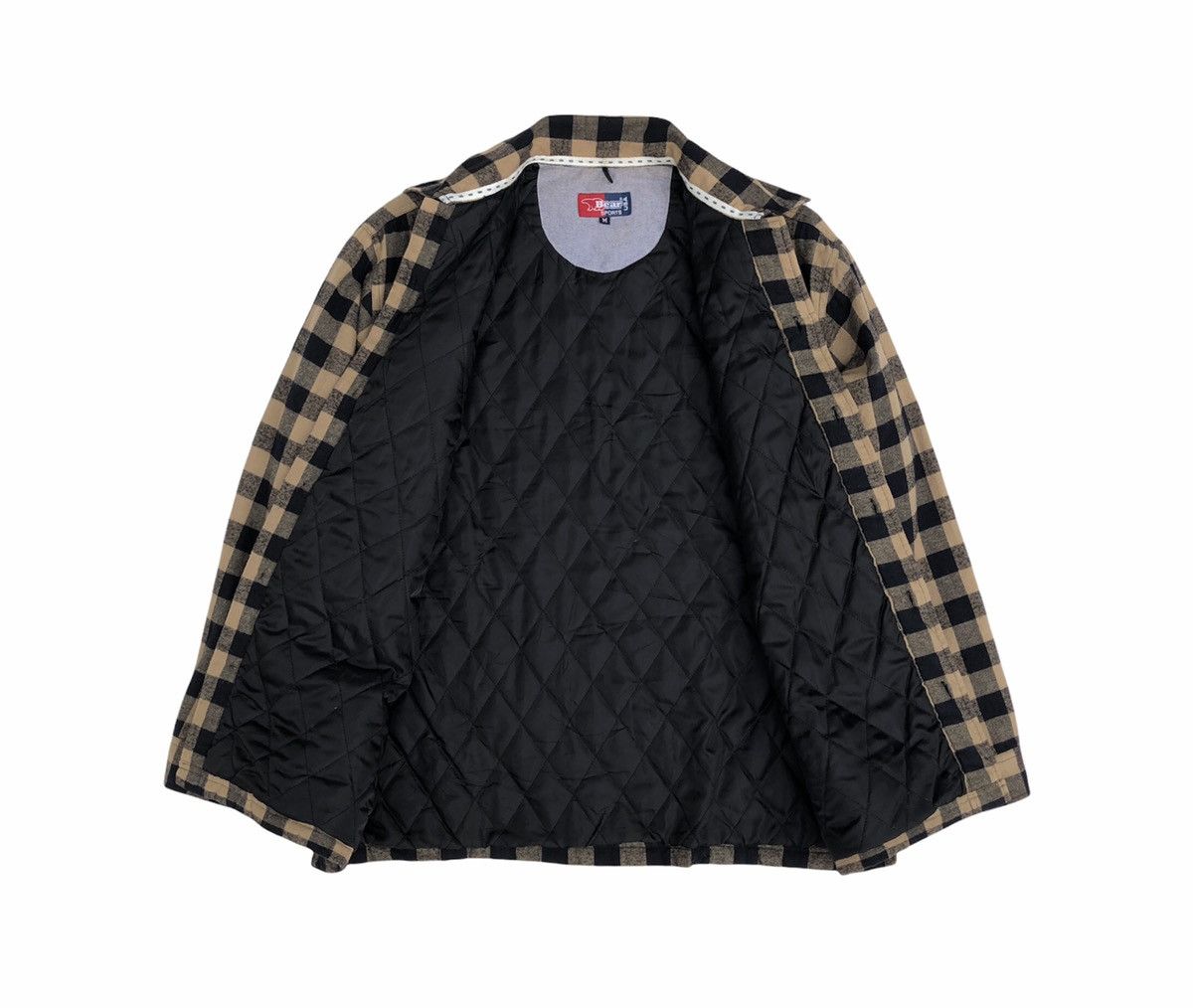 The Mountain Bear USA Sports Quilted Lined Checkered Flannel Jacket Size US M / EU 48-50 / 2 - 6 Thumbnail