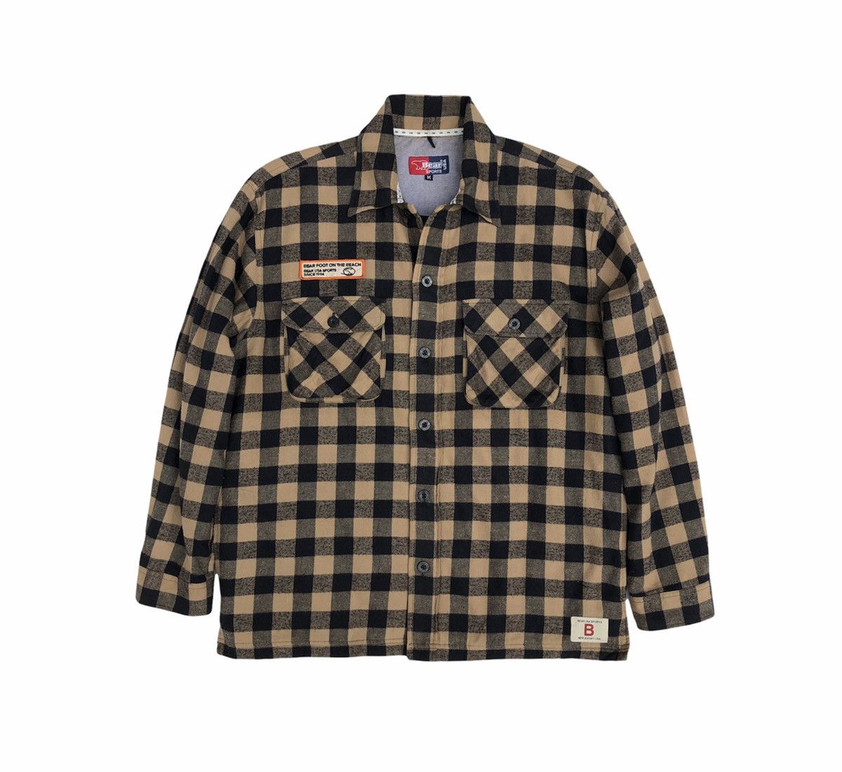 The Mountain Bear USA Sports Quilted Lined Checkered Flannel Jacket Size US M / EU 48-50 / 2 - 10 Thumbnail
