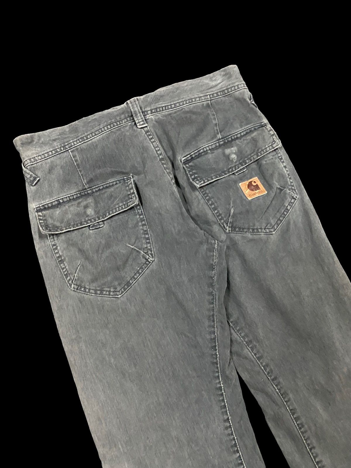 Carhartt Vtg🔥Carhartt Bush Pants Cargo Black Faded Pants Size US 32 / EU 48 - 11 Thumbnail