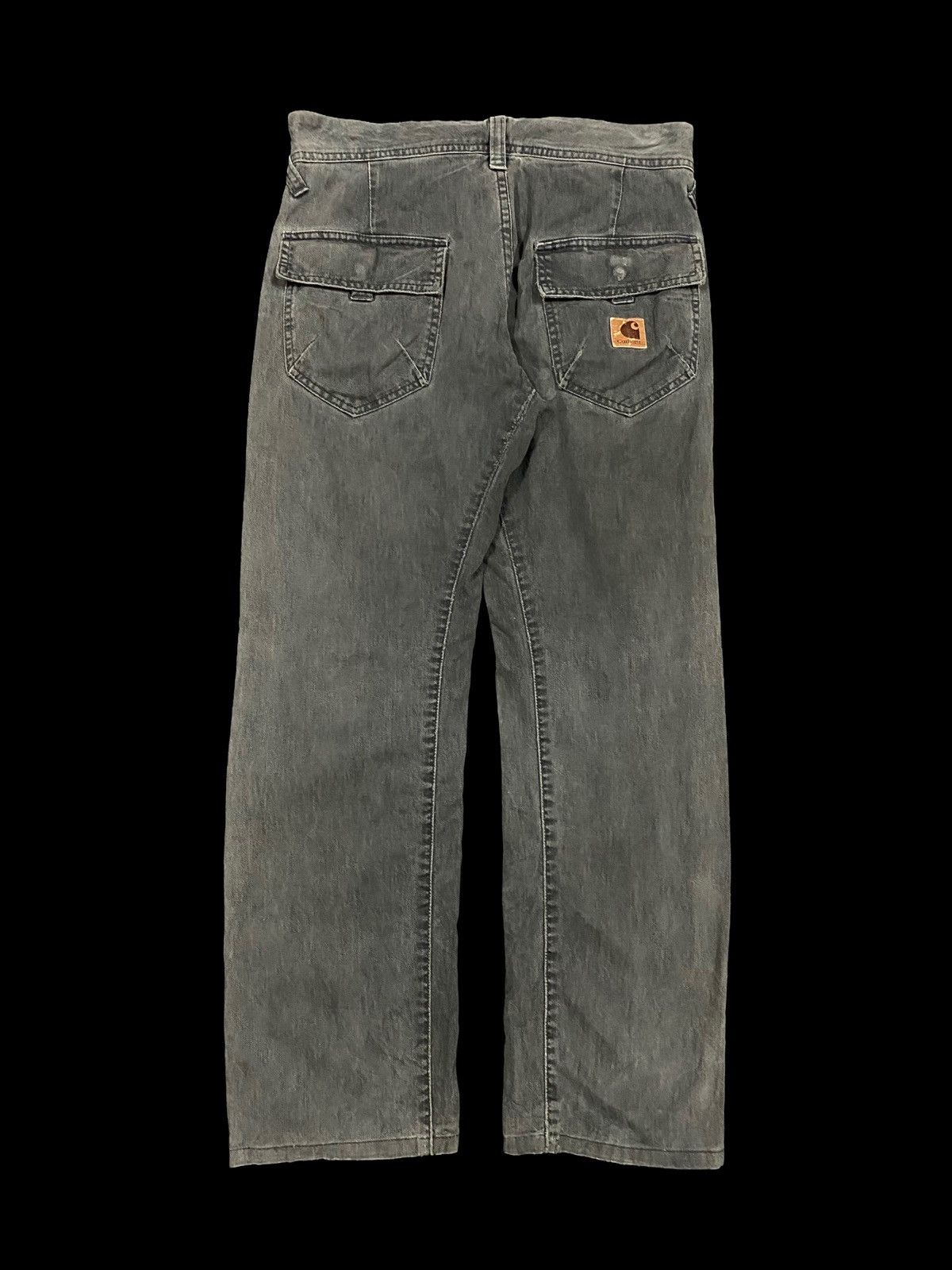 Carhartt Vtg🔥Carhartt Bush Pants Cargo Black Faded Pants Size US 32 / EU 48 - 2 Thumbnail