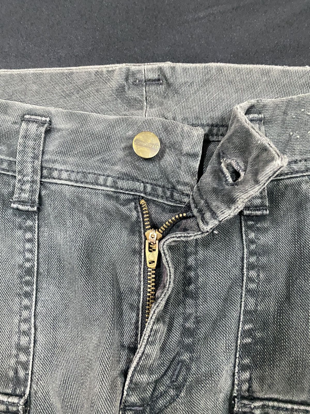 Carhartt Vtg🔥Carhartt Bush Pants Cargo Black Faded Pants Size US 32 / EU 48 - 16 Thumbnail