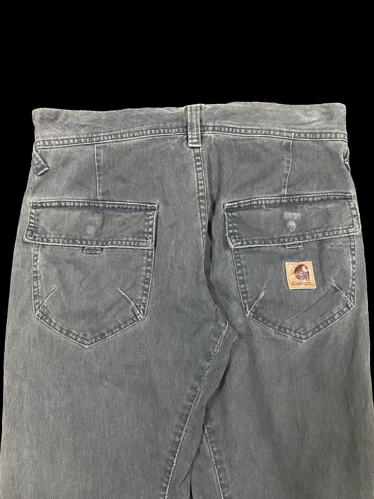 Carhartt Vtg🔥Carhartt Bush Pants Cargo Black Faded Pants Size US 32 / EU 48 - 7 Thumbnail