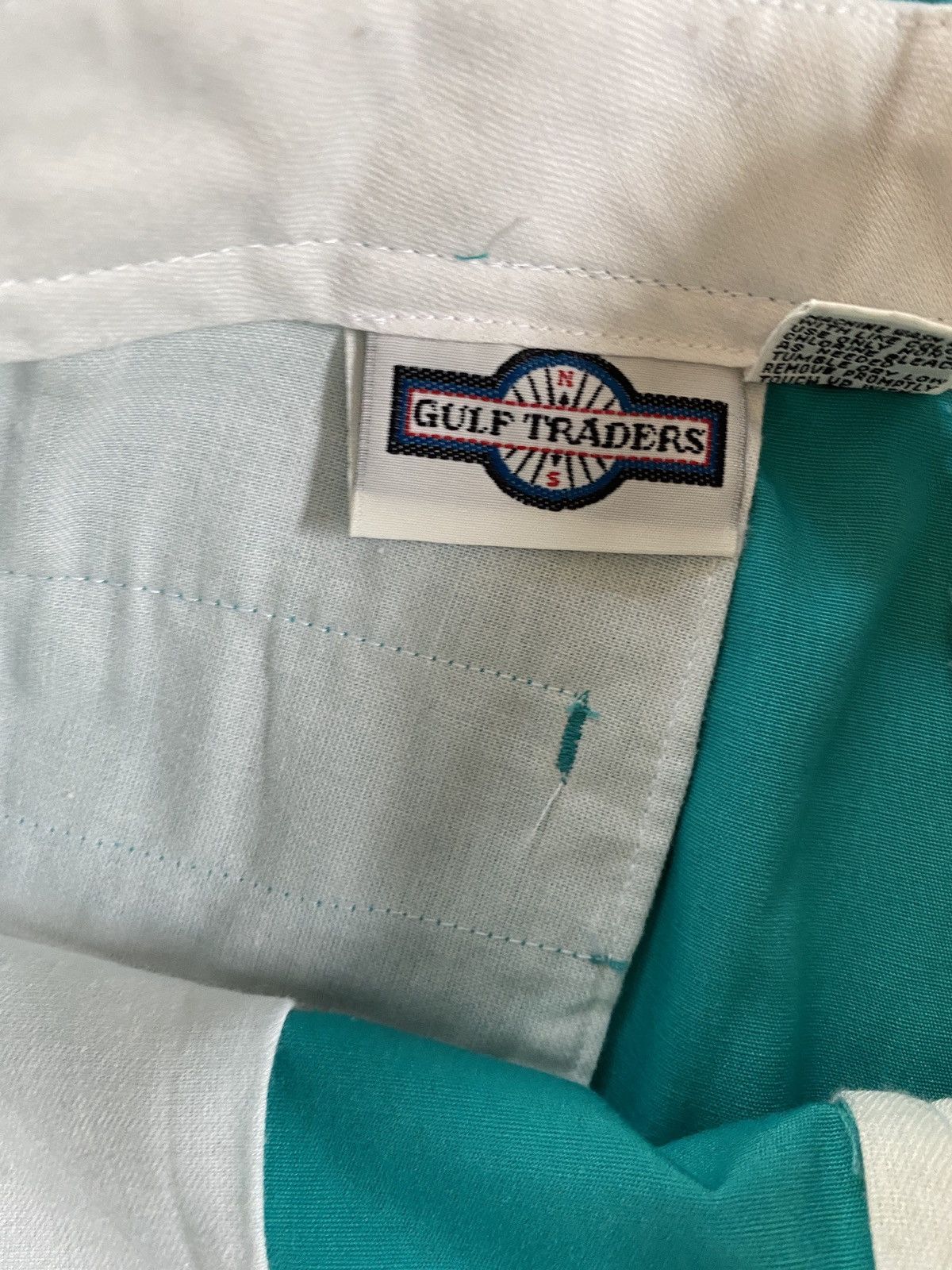 Vintage Vintage 80’s Gulf Traders Teal Shorts Size US 34 / EU 50 - 5 Thumbnail