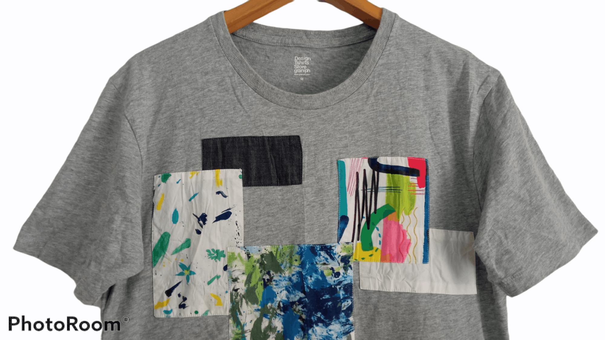 Japanese Brand × Vintage 🔥🔥Japanese Brand Graniph Patchwork Graphic Printed T-Shirt Size US M / EU 48-50 / 2 - 10 Thumbnail