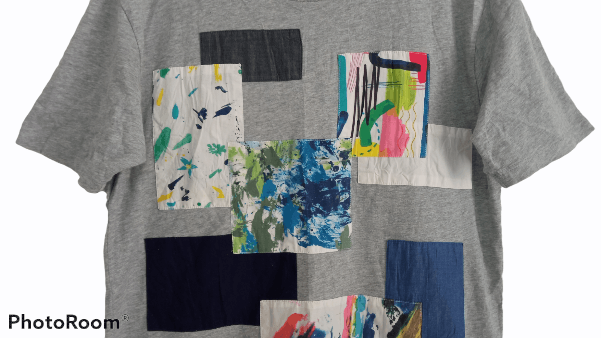 Japanese Brand × Vintage 🔥🔥Japanese Brand Graniph Patchwork Graphic Printed T-Shirt Size US M / EU 48-50 / 2 - 11 Thumbnail
