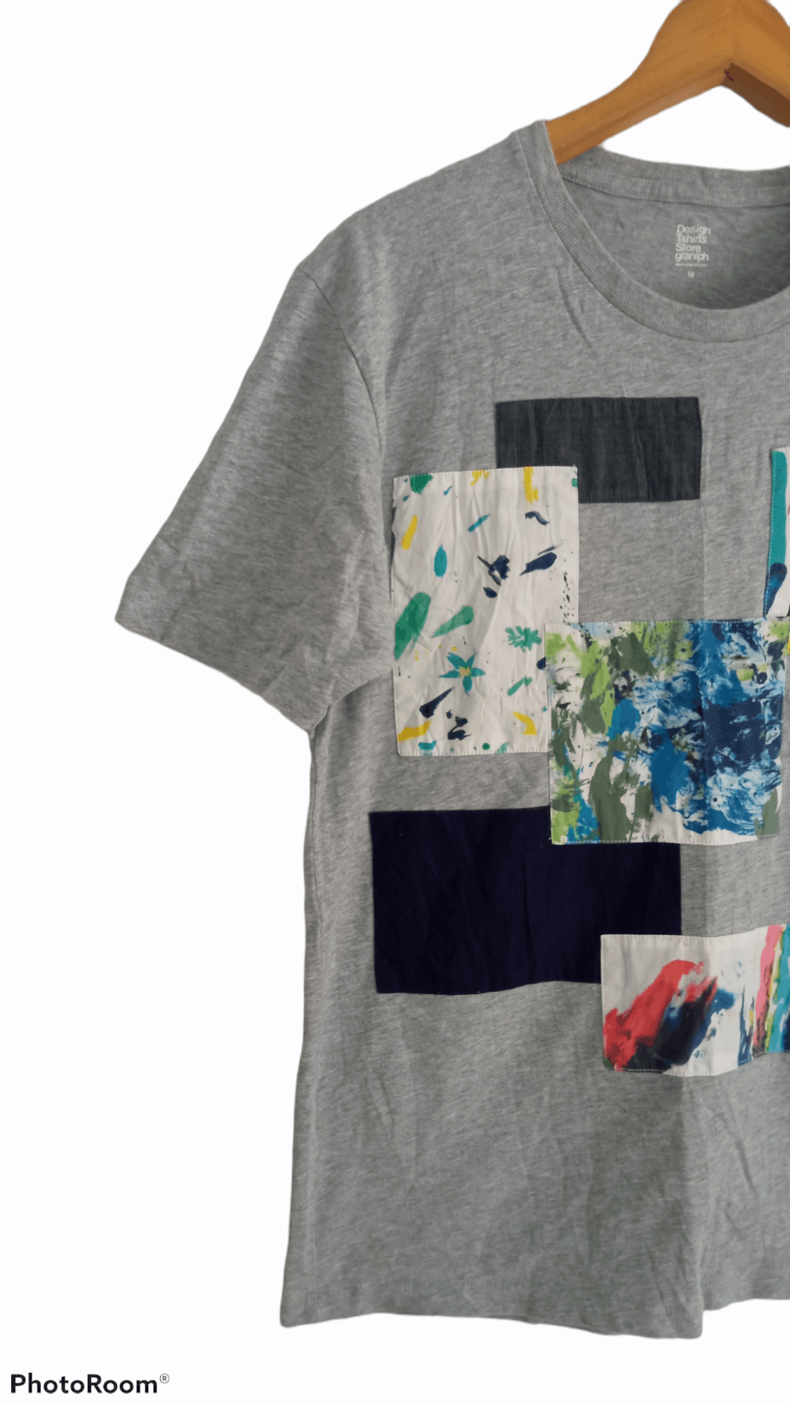 Japanese Brand × Vintage 🔥🔥Japanese Brand Graniph Patchwork Graphic Printed T-Shirt Size US M / EU 48-50 / 2 - 4 Thumbnail
