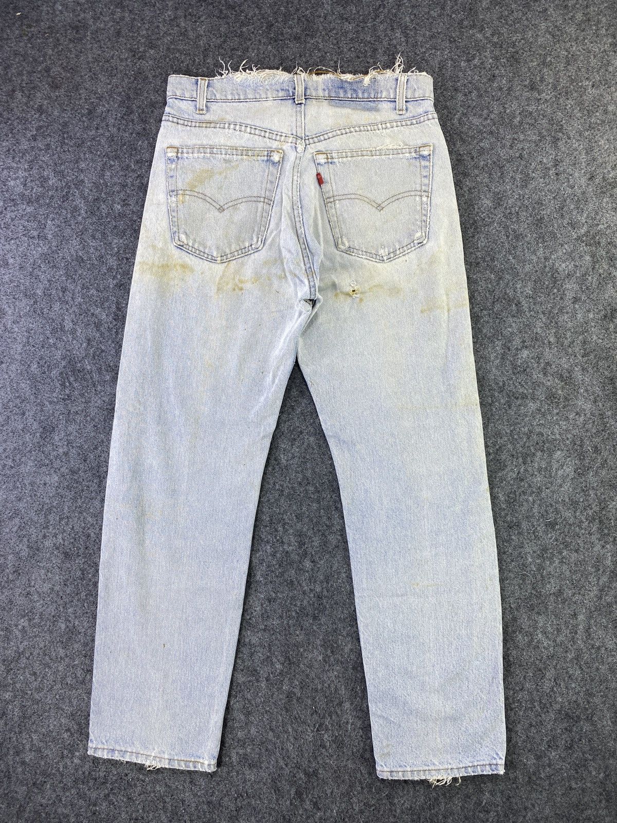 Levi's 90s Vintage Levi's 505 Jeans Distress Blue Wash - J774 Size US 31 - 2 Thumbnail