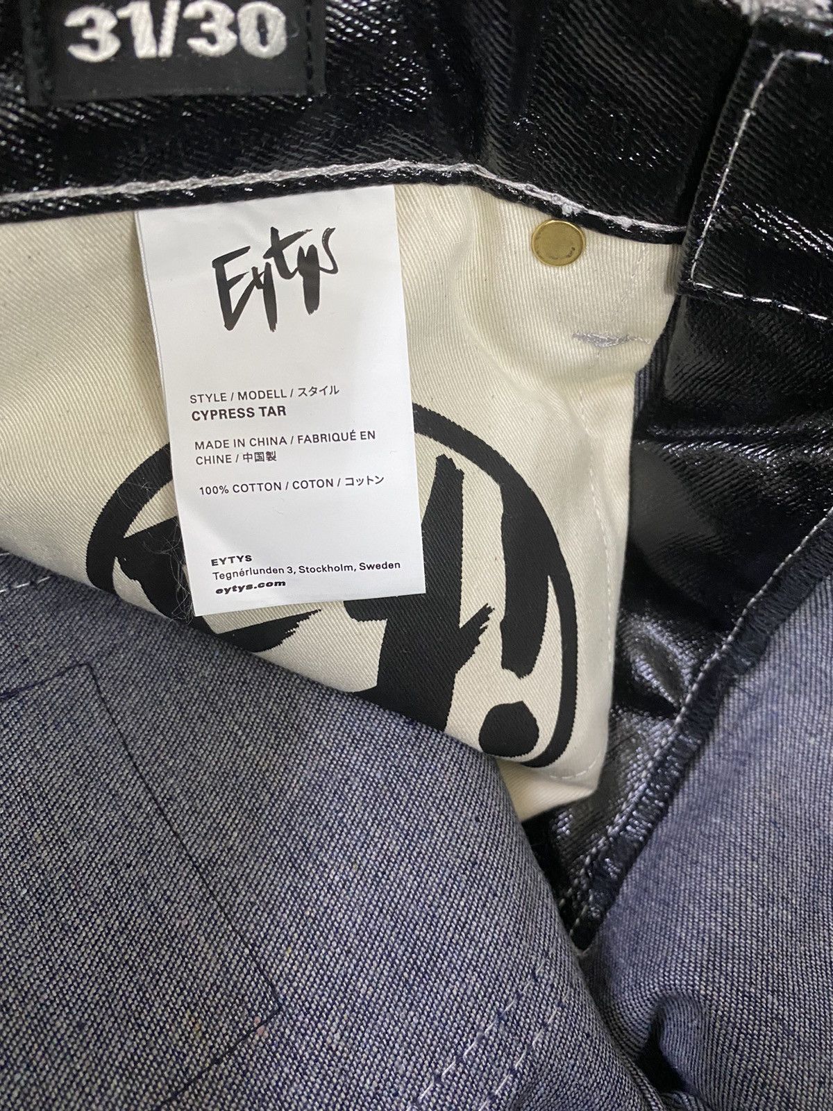 Eytys Eytys Contrast Stitch Cypress Tar Denim Size US 32 / EU 48 - 7 Thumbnail
