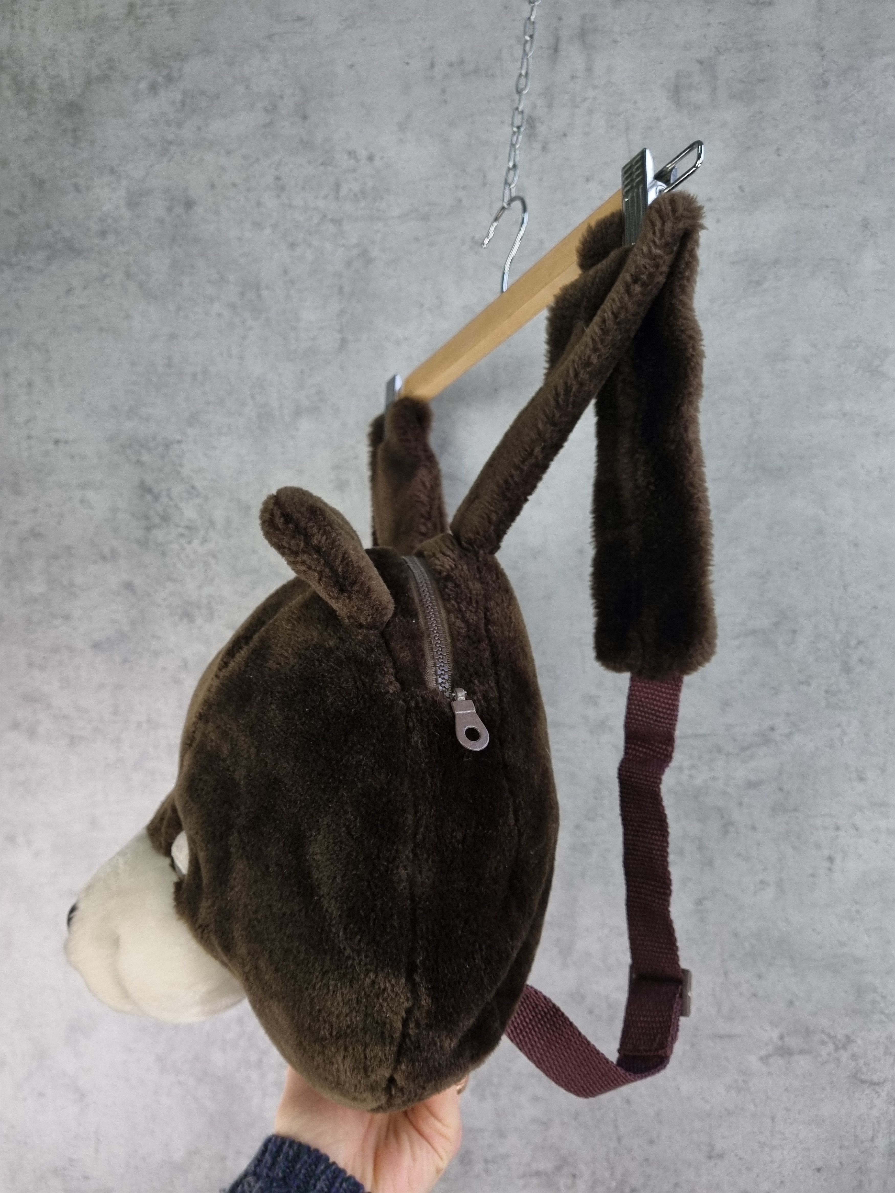 Vintage Unique Fluffy Bear Backpack Size ONE SIZE - 5 Thumbnail