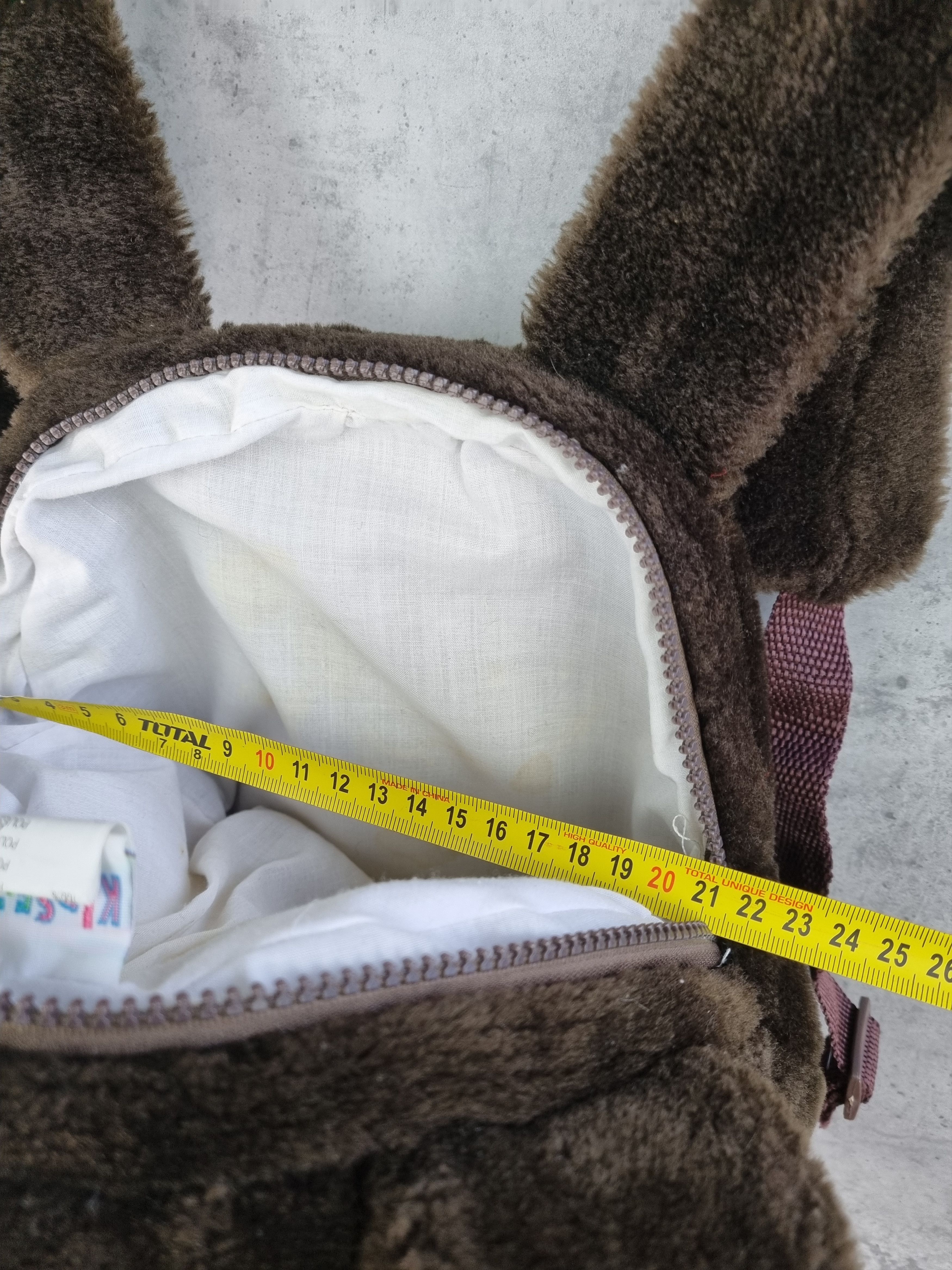 Vintage Unique Fluffy Bear Backpack Size ONE SIZE - 11 Thumbnail