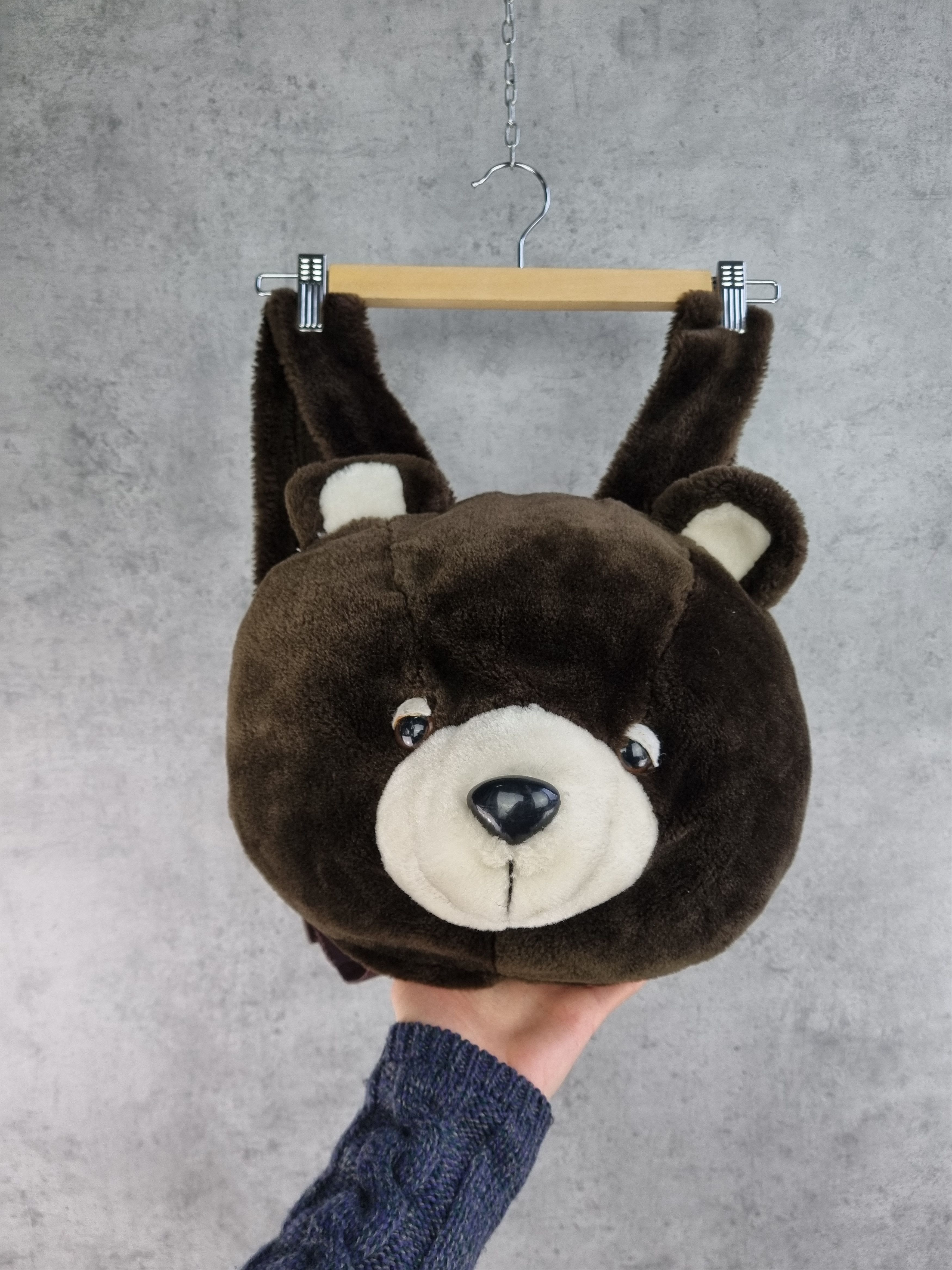 Vintage Unique Fluffy Bear Backpack Size ONE SIZE - 3 Thumbnail
