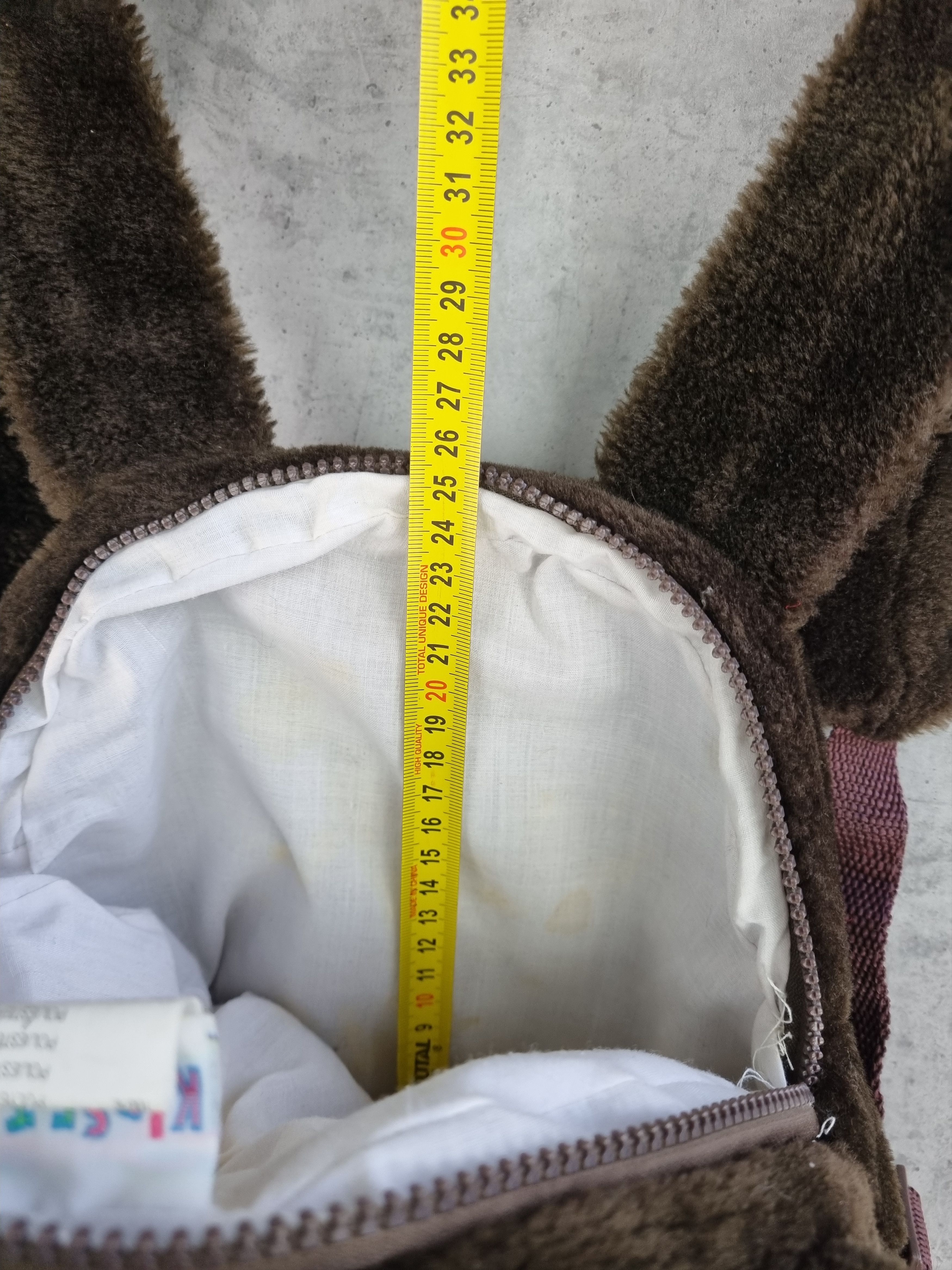 Vintage Unique Fluffy Bear Backpack Size ONE SIZE - 12 Thumbnail