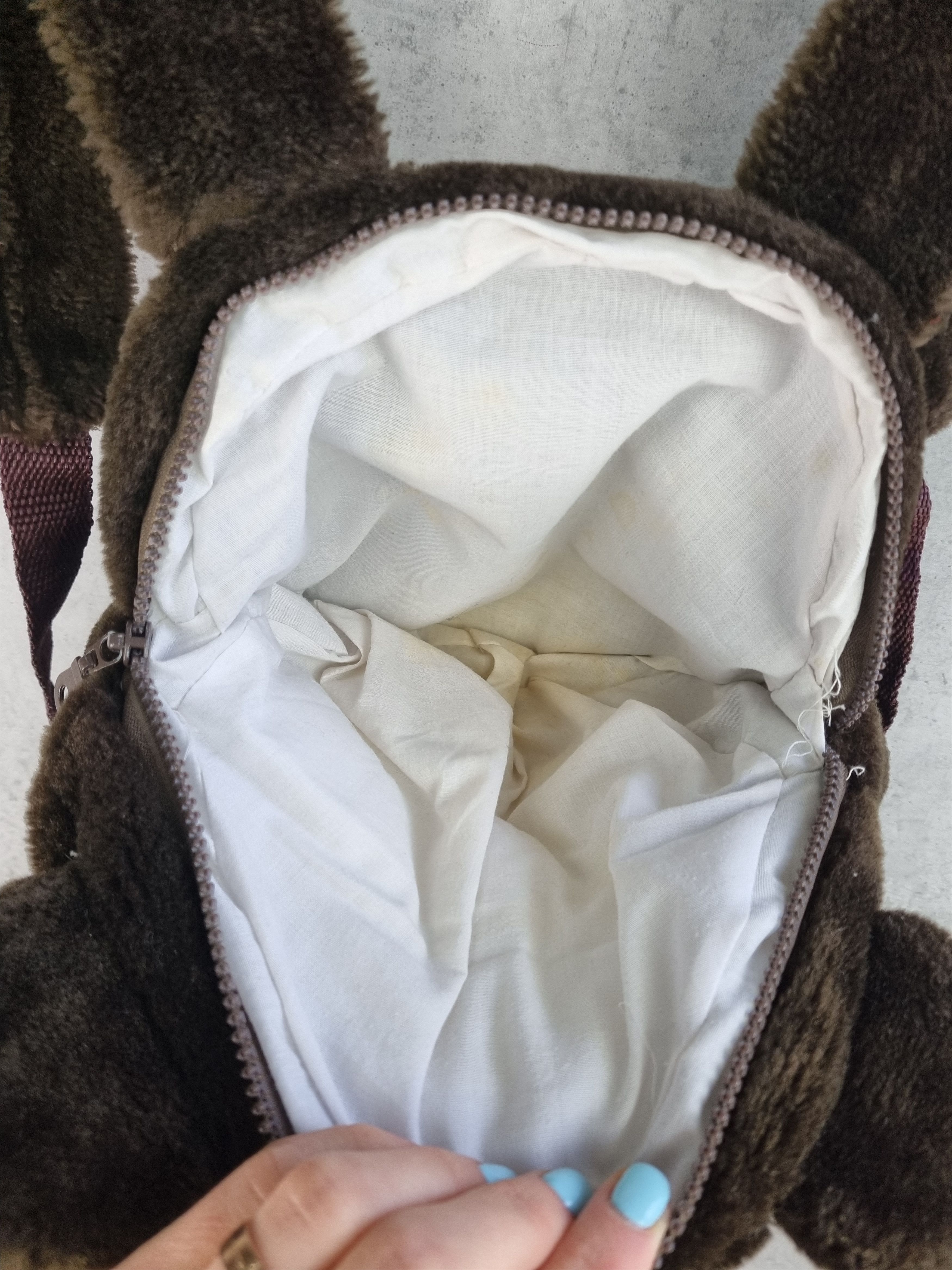 Vintage Unique Fluffy Bear Backpack Size ONE SIZE - 13 Thumbnail