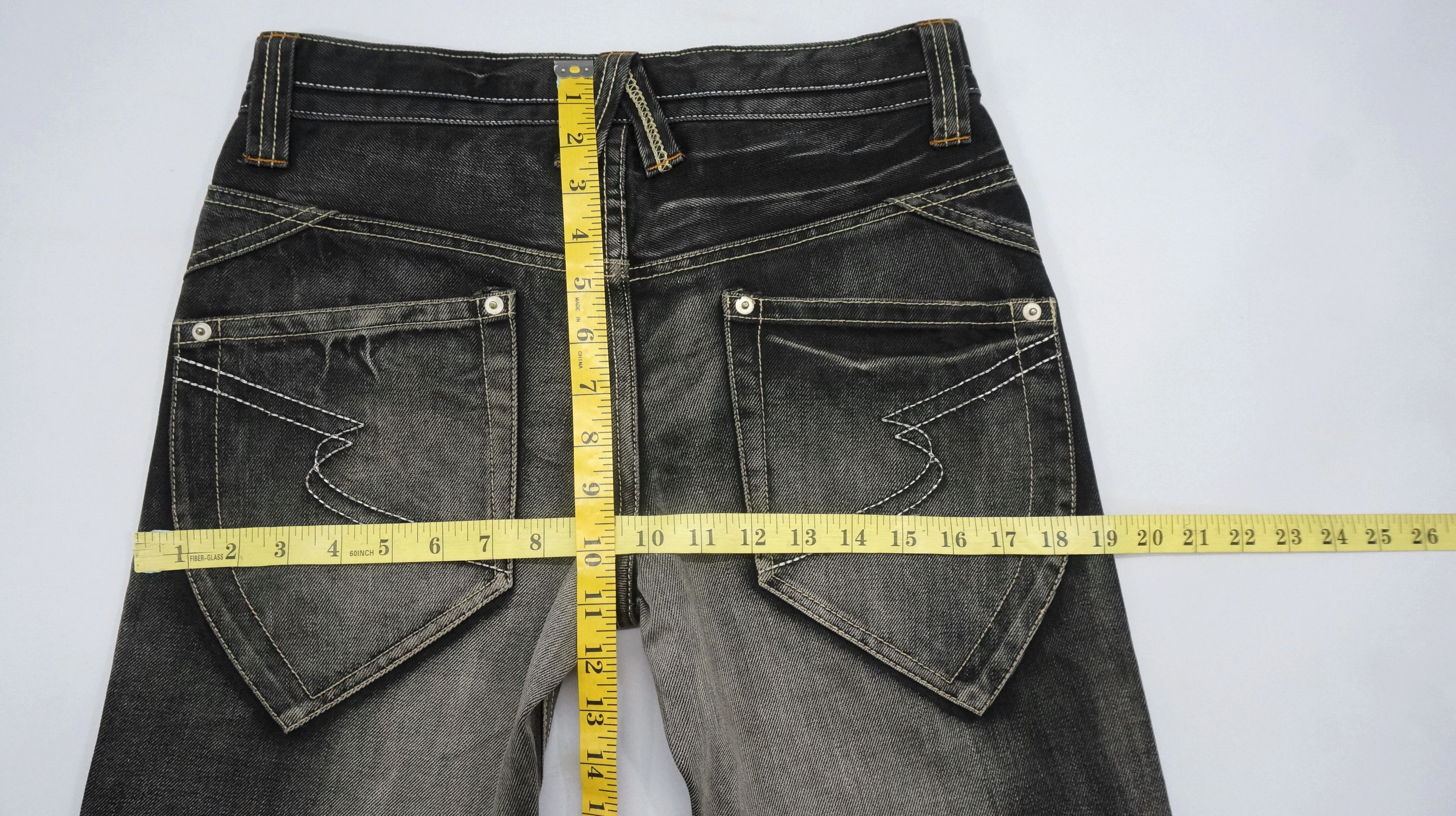 semanticdesign Flare 🔥 Semantic Design Vintage Faded Black Acid Wash Jeans Size US 28 / EU 44 - 13 Thumbnail