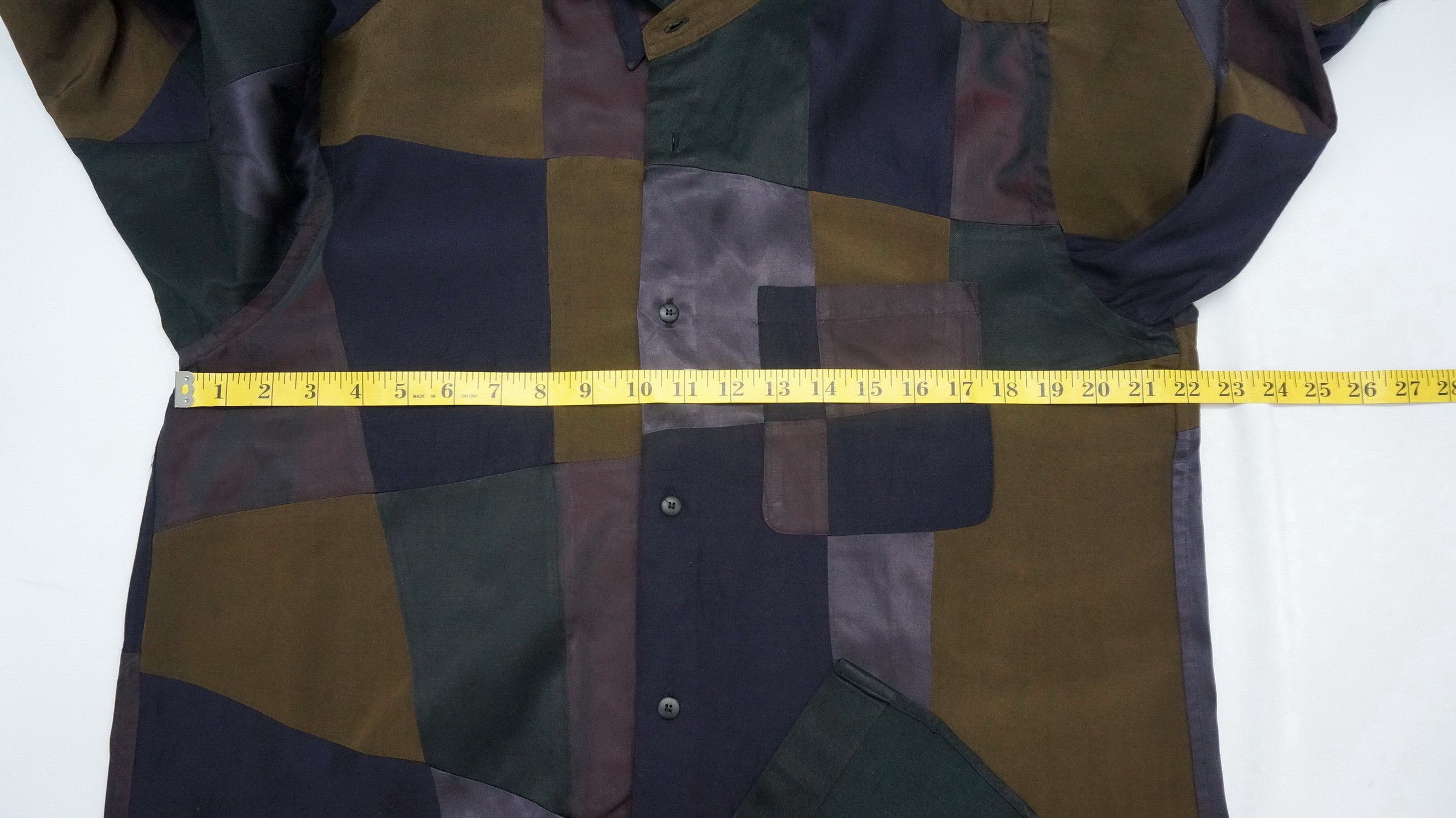Vintage Rare 90s FICCE RAZZA Vintage Patchwork LS Shirt Japan Size US M / EU 48-50 / 2 - 10 Thumbnail