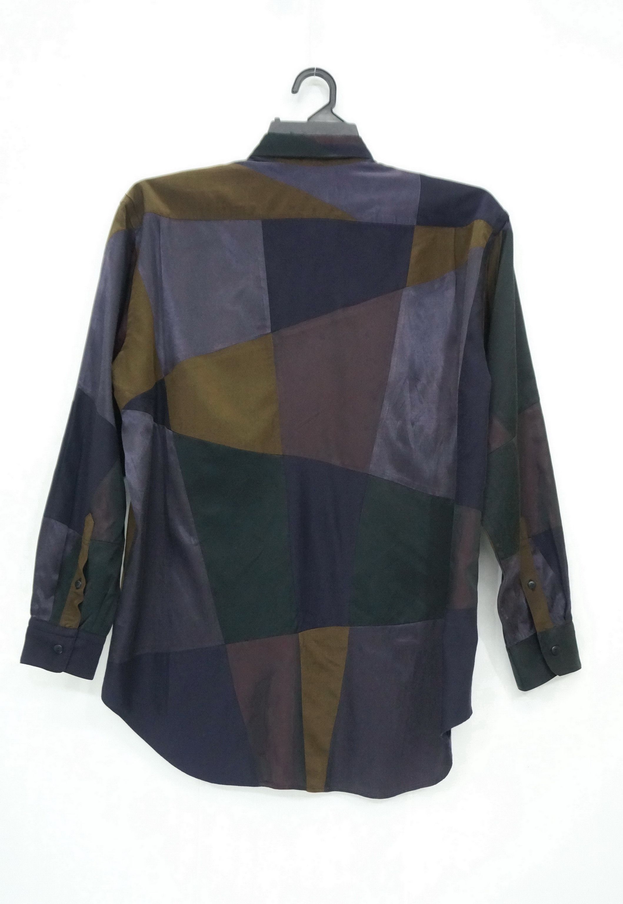 Vintage Rare 90s FICCE RAZZA Vintage Patchwork LS Shirt Japan Size US M / EU 48-50 / 2 - 2 Thumbnail