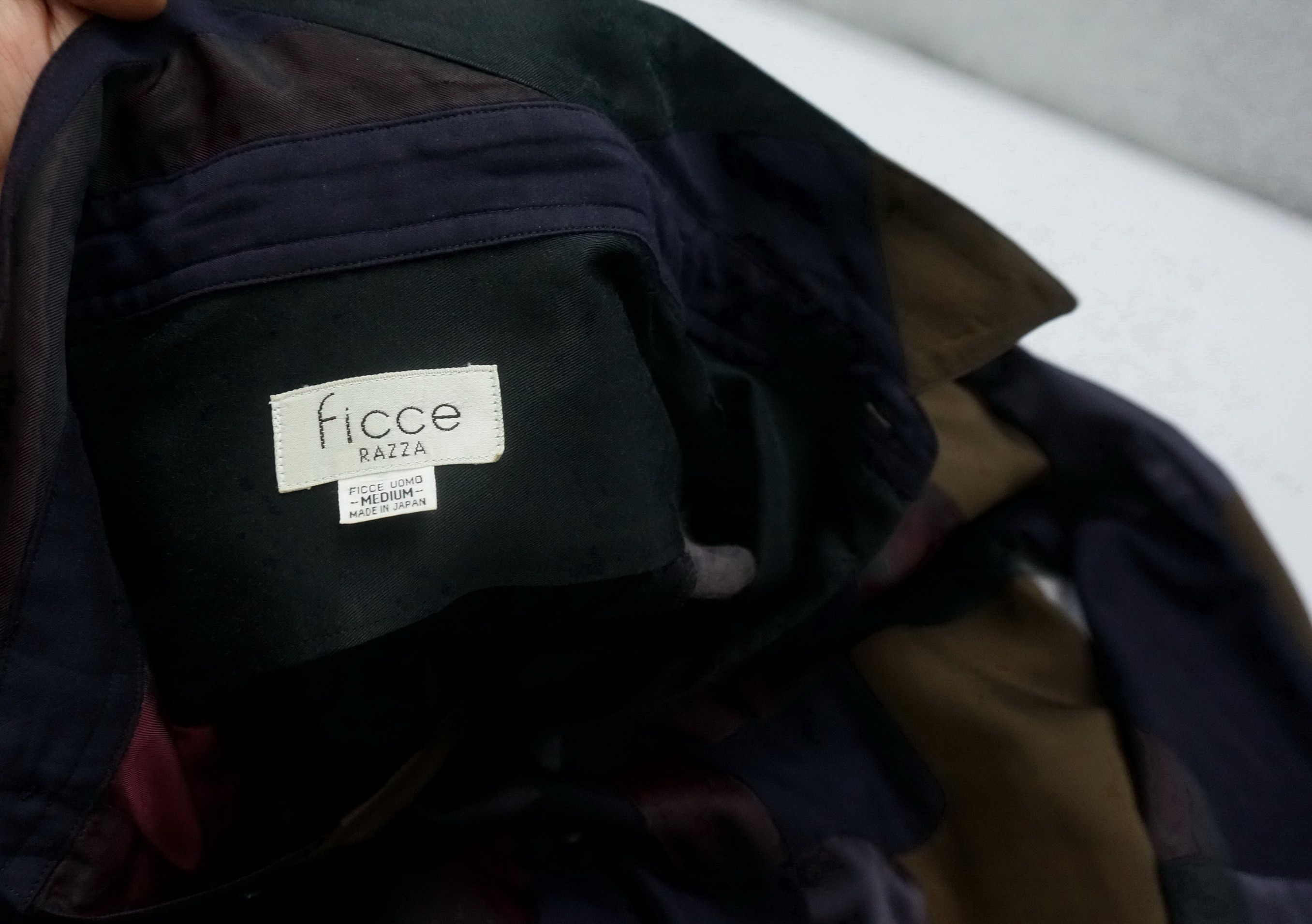 Vintage Rare 90s FICCE RAZZA Vintage Patchwork LS Shirt Japan Size US M / EU 48-50 / 2 - 18 Thumbnail