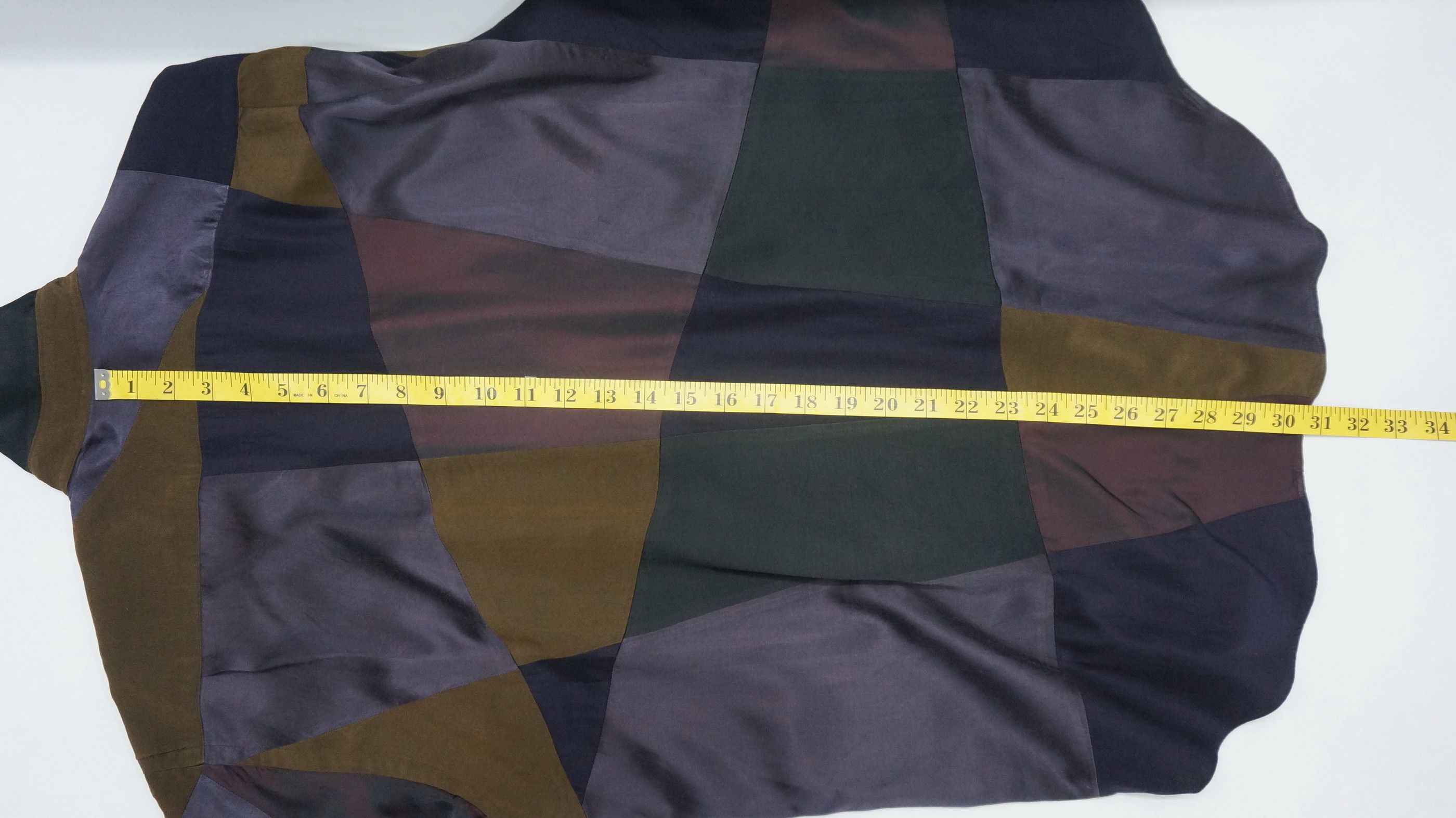 Vintage Rare 90s FICCE RAZZA Vintage Patchwork LS Shirt Japan Size US M / EU 48-50 / 2 - 13 Thumbnail