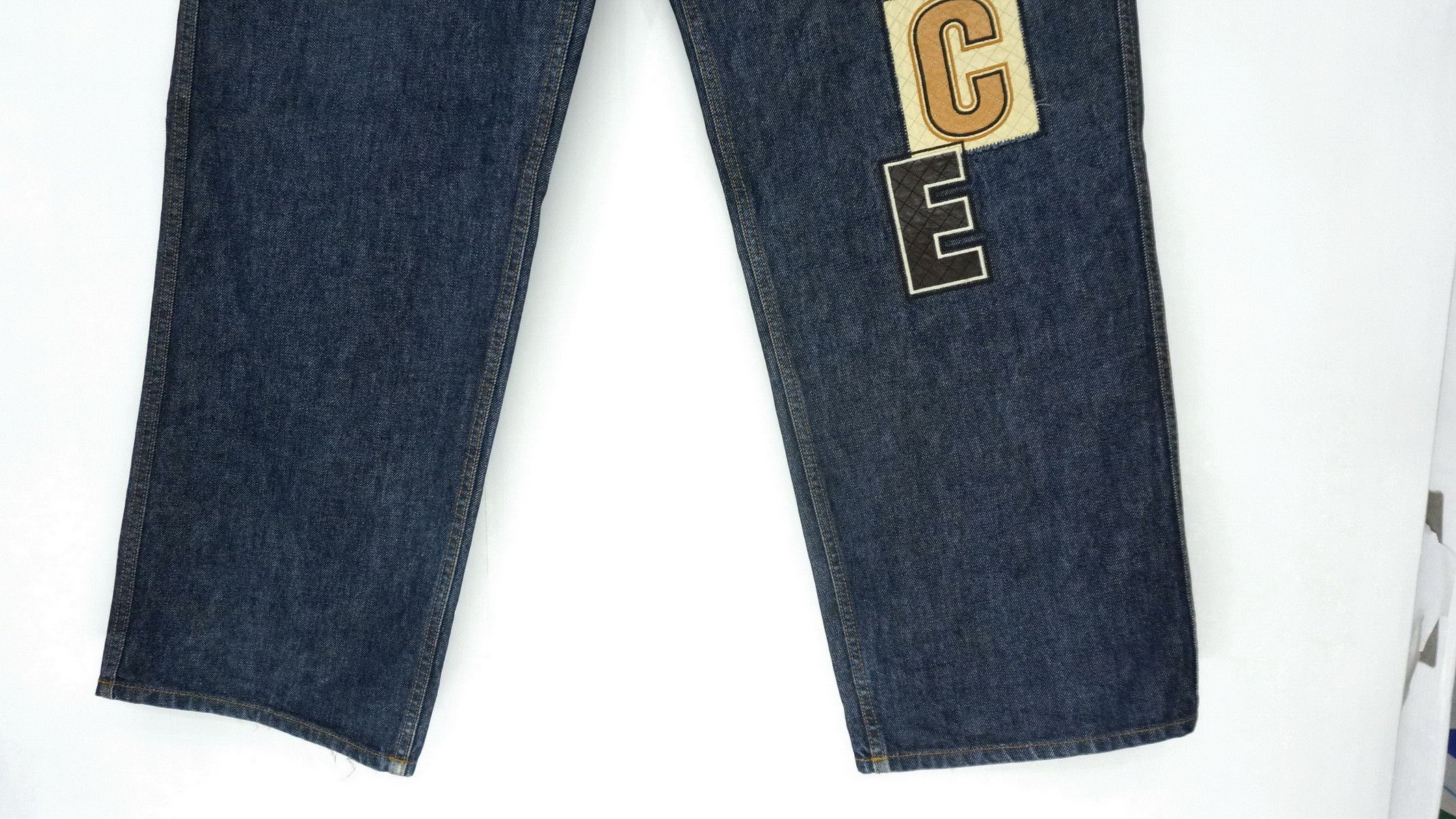 Enyce × JNCO Vintage 90s ENYCE Baggy Hip Hop Spell Out Patch Jeans Size US 34 / EU 50 - 5 Thumbnail