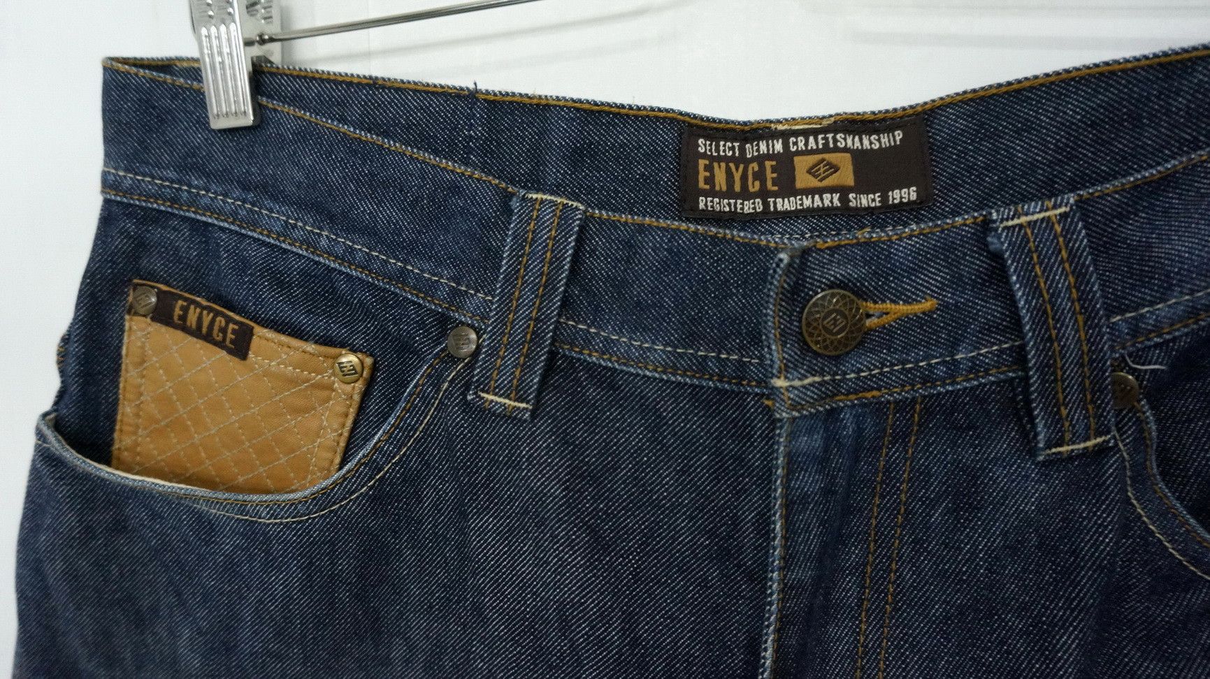 Enyce × JNCO Vintage 90s ENYCE Baggy Hip Hop Spell Out Patch Jeans Size US 34 / EU 50 - 7 Thumbnail